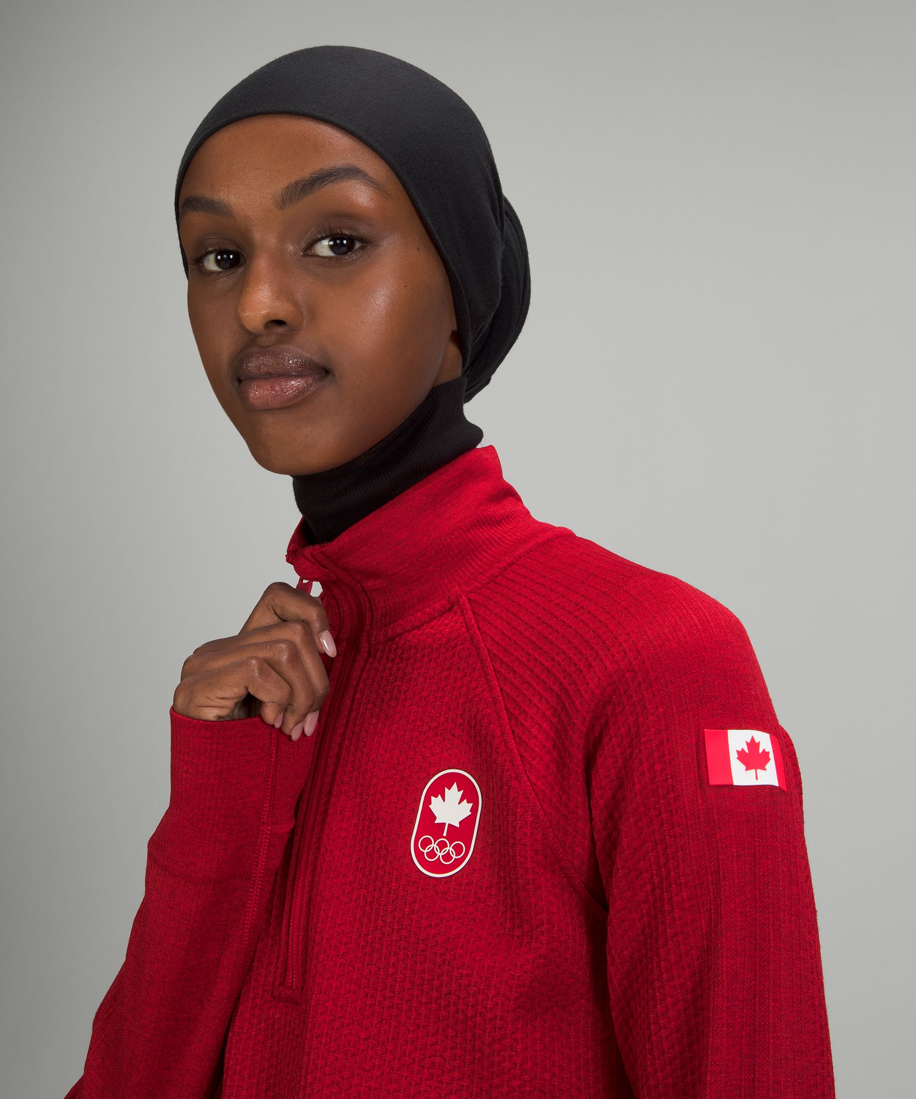 Lululemon Team Canada Women's Engineered Warmth Half-Zip *COC Logo. 5