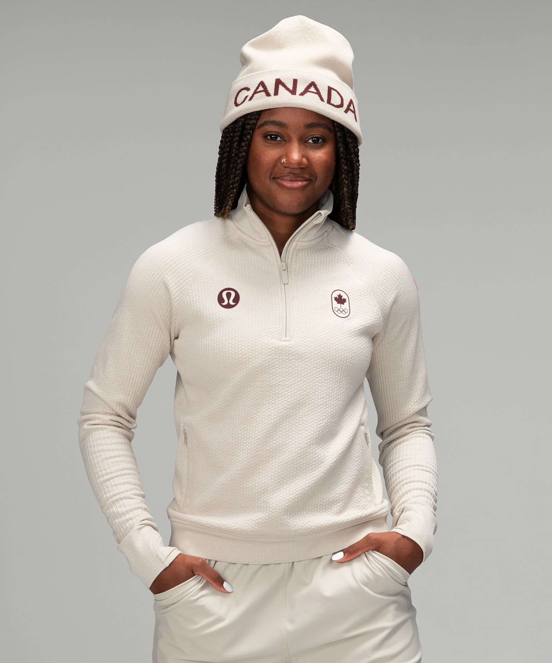 Lululemon Team Canada Engineered Warmth Half-Zip *COC Logo. 2