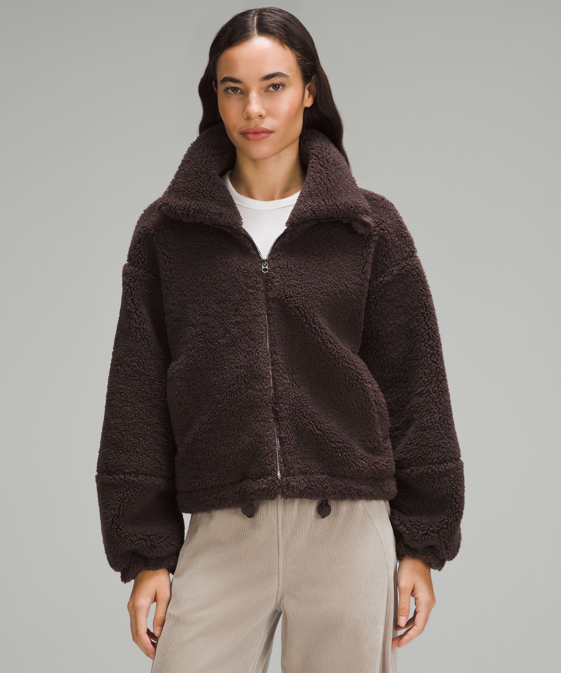 Fleece zip outlet up women