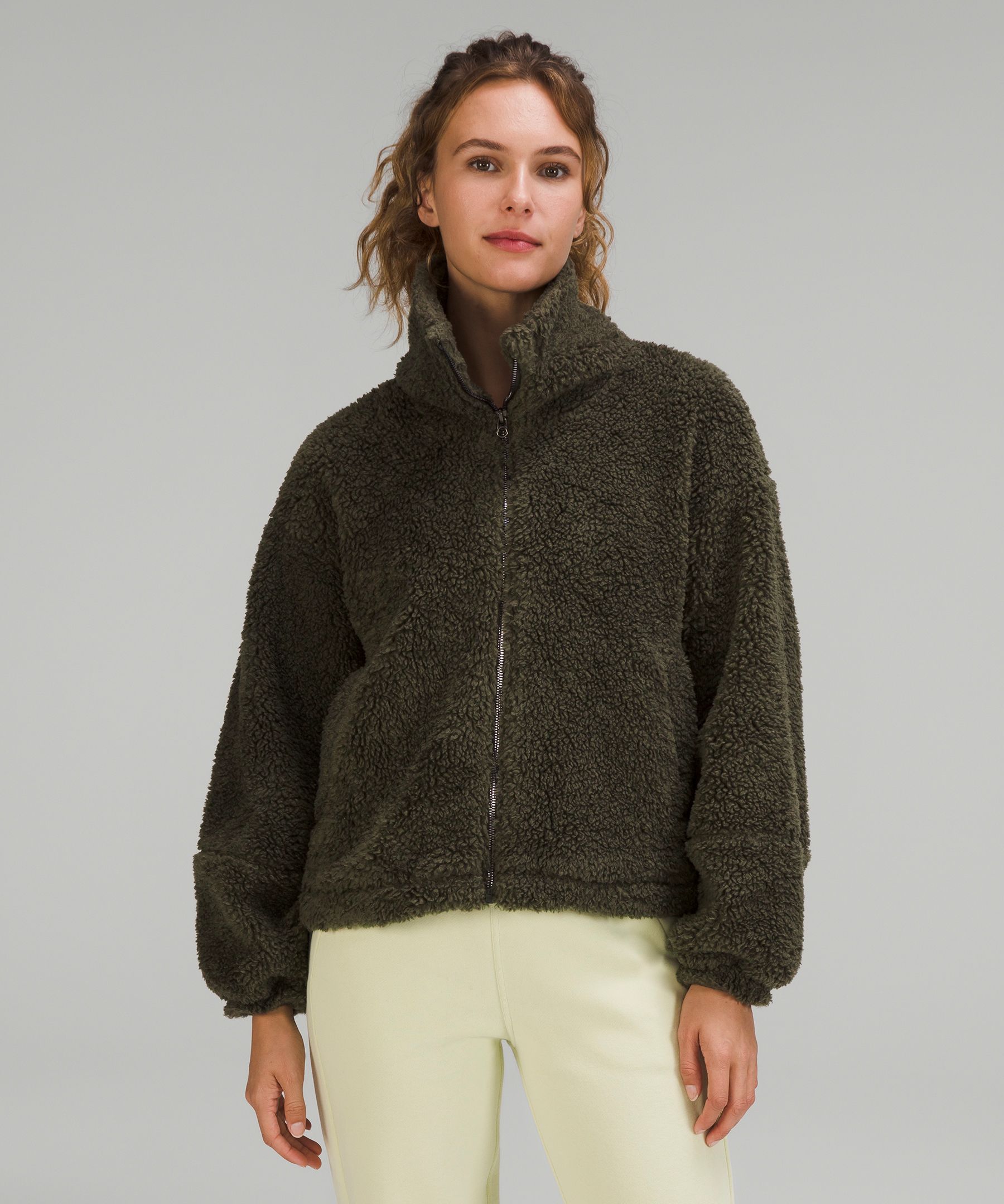 Zip front fleece online jacket