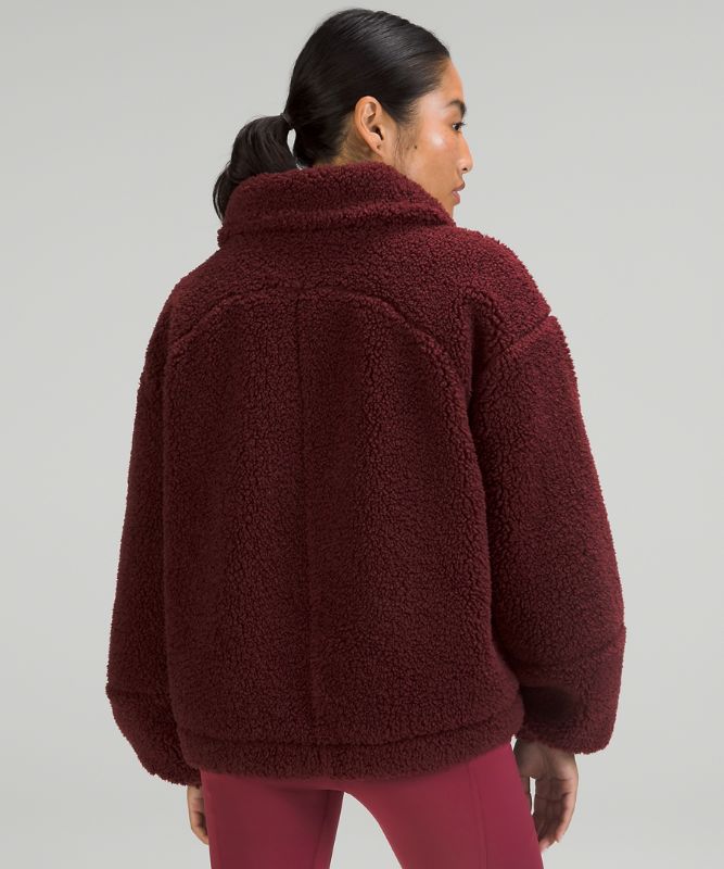 Cinchable Fleece Zip-Up