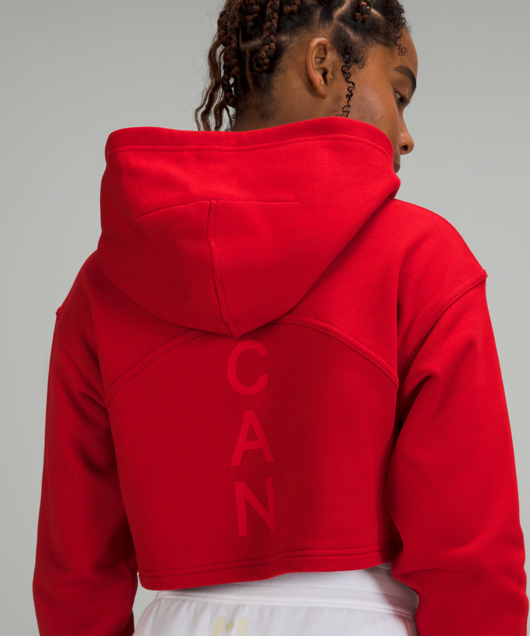 Lululemon Team Canada All Yours Cropped Hoodie *COC Logo - 136310435