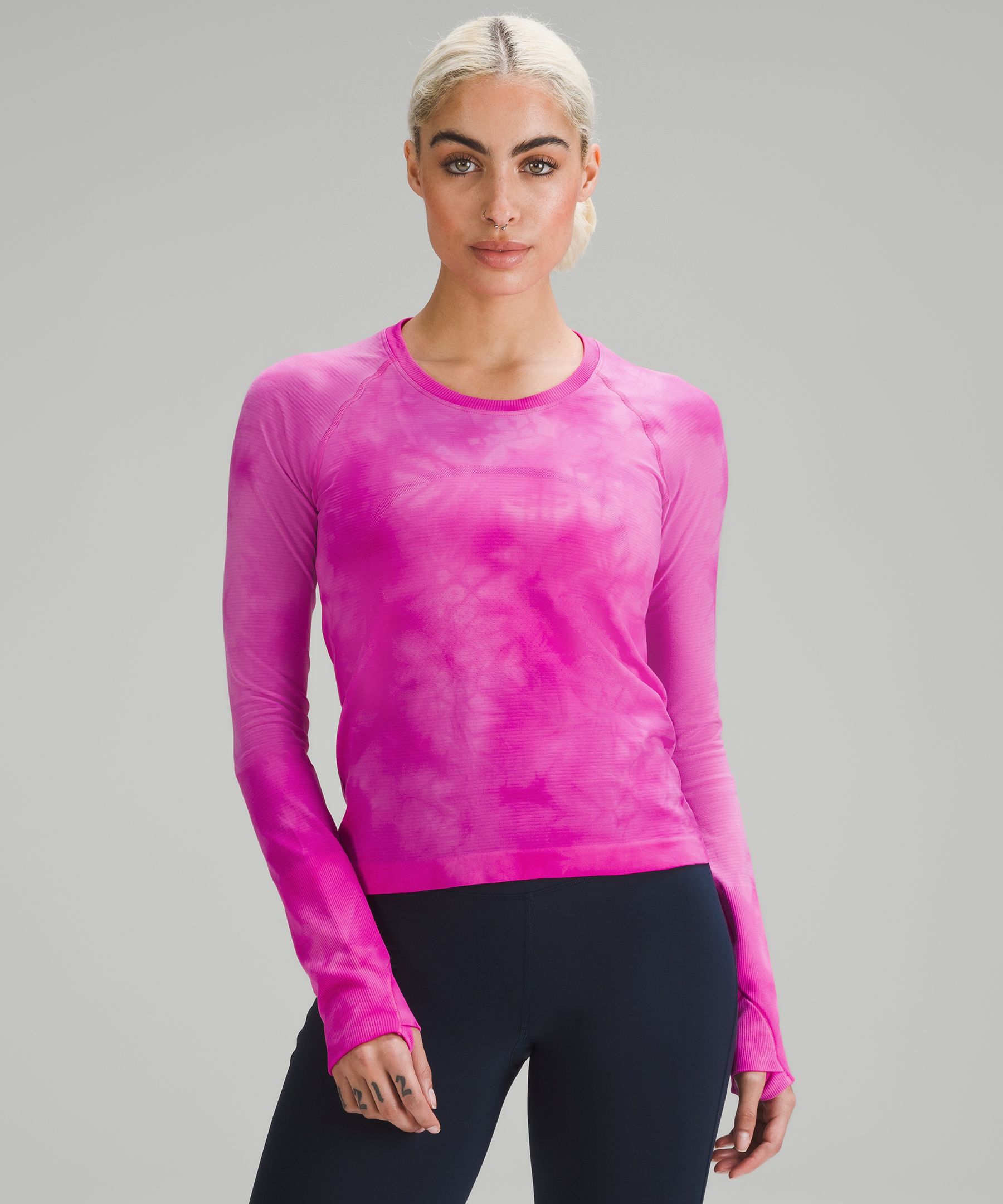 NEW LULULEMON Swiftly Tech Long Sleeve Top 2.0 Race 4 Dark Lavender