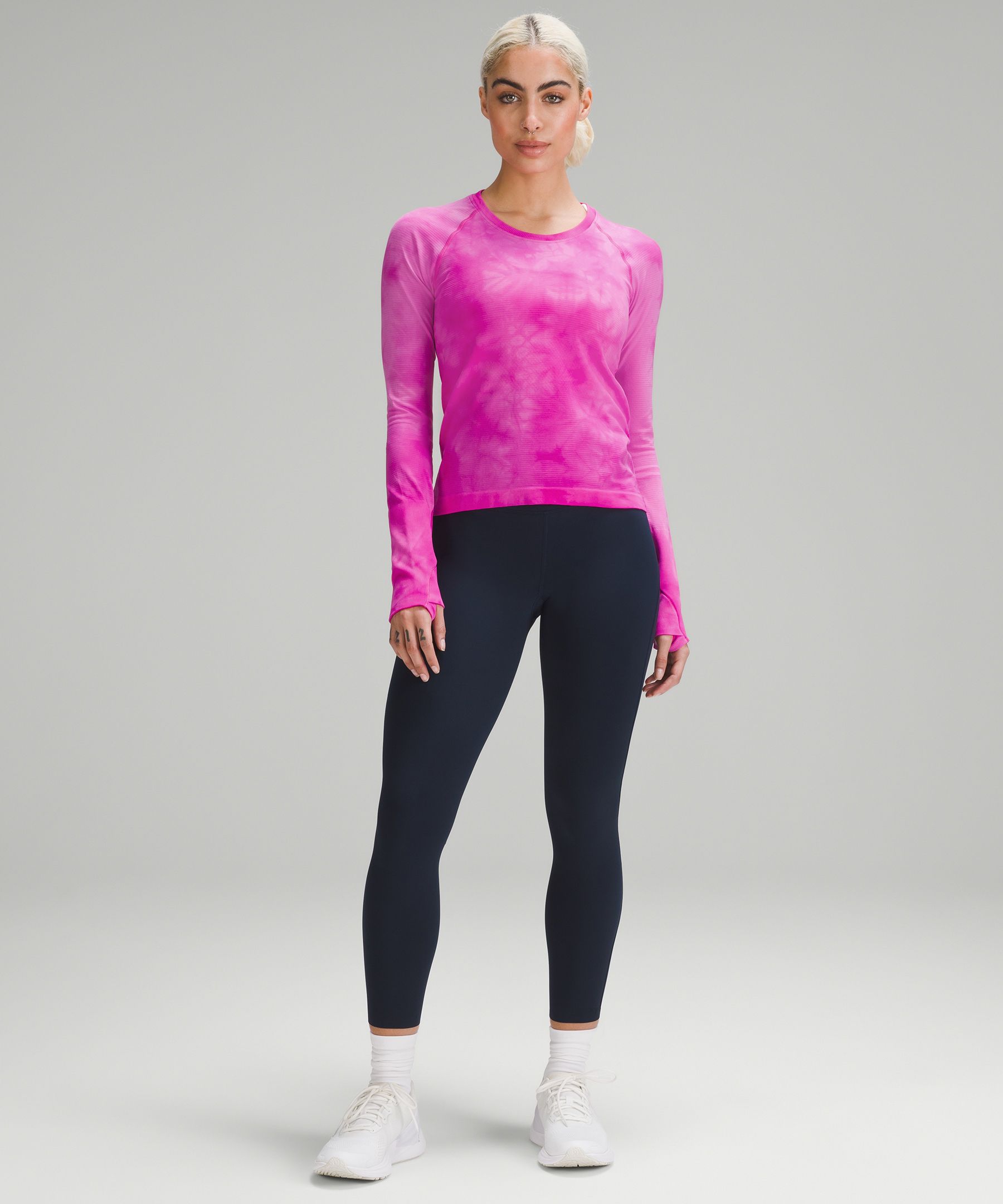 LULULEMON SWIFTLY TECH LONG SLEEVE SHIRT 2.0 RACE~SONIC PINK ~0 2