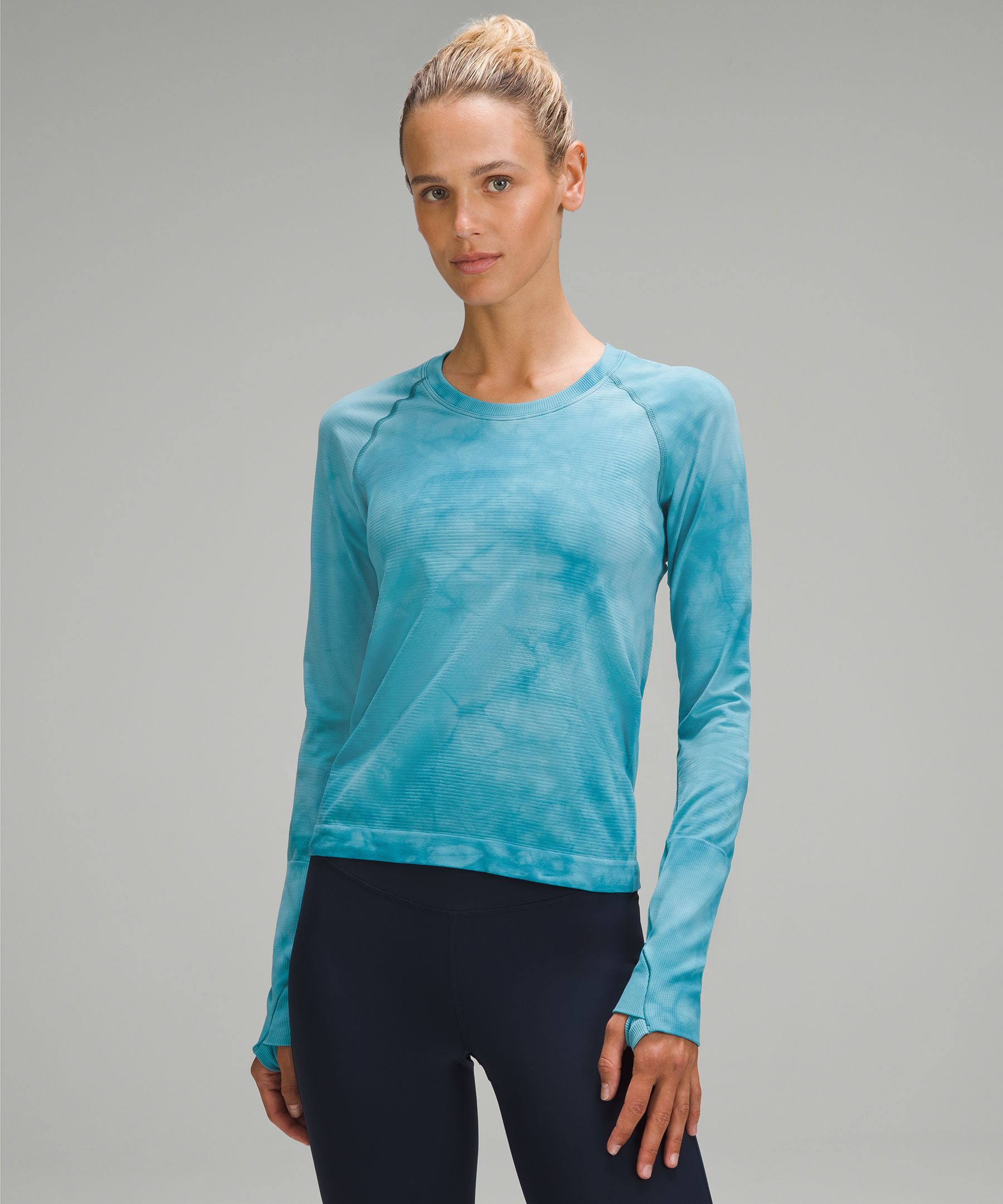 Swiftly Tech Long-Sleeve Shirt 2.0 Race Length *Marble Dye