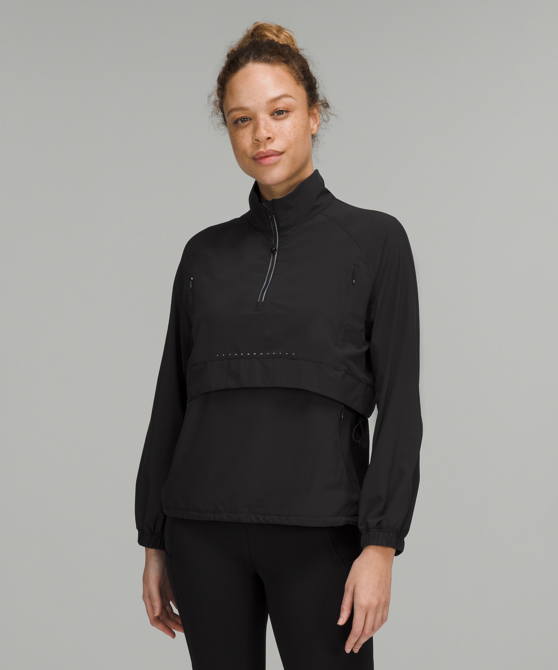 Lululemon black half zip pullover sale