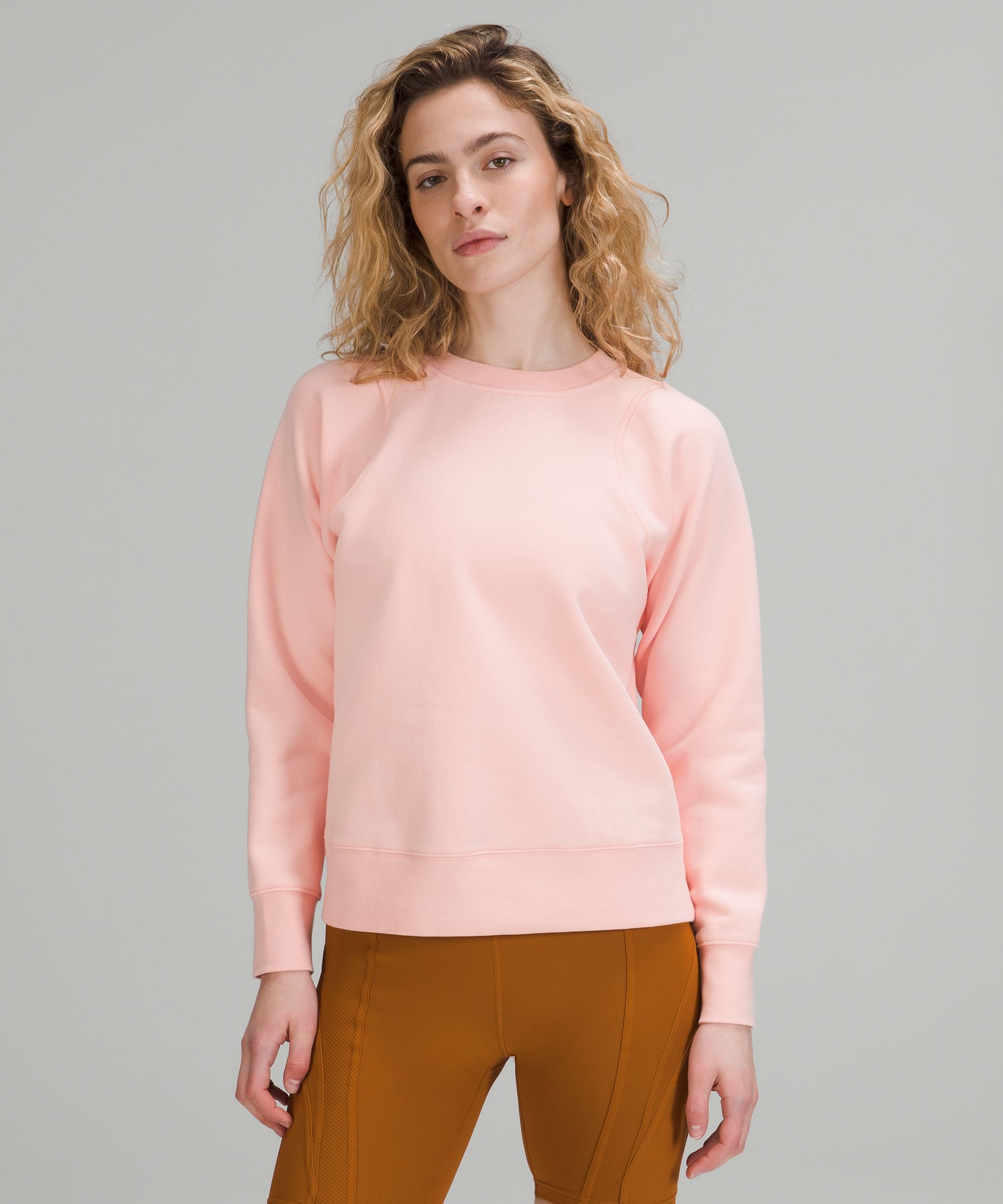 Lululemon Loungeful Crewneck Pullover In Dew Pink ModeSens