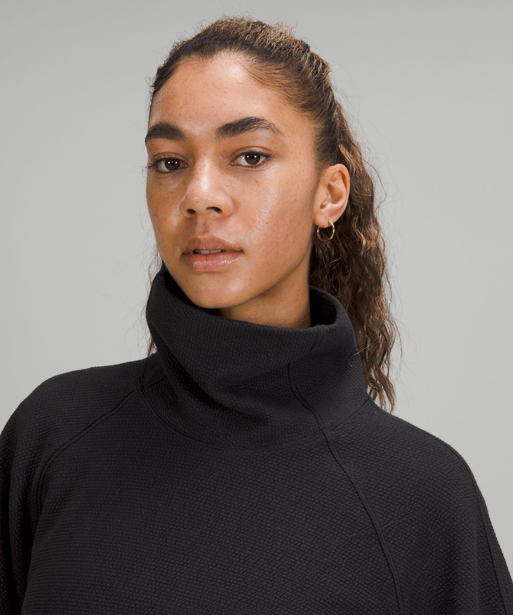 Funnel neck pullover best sale