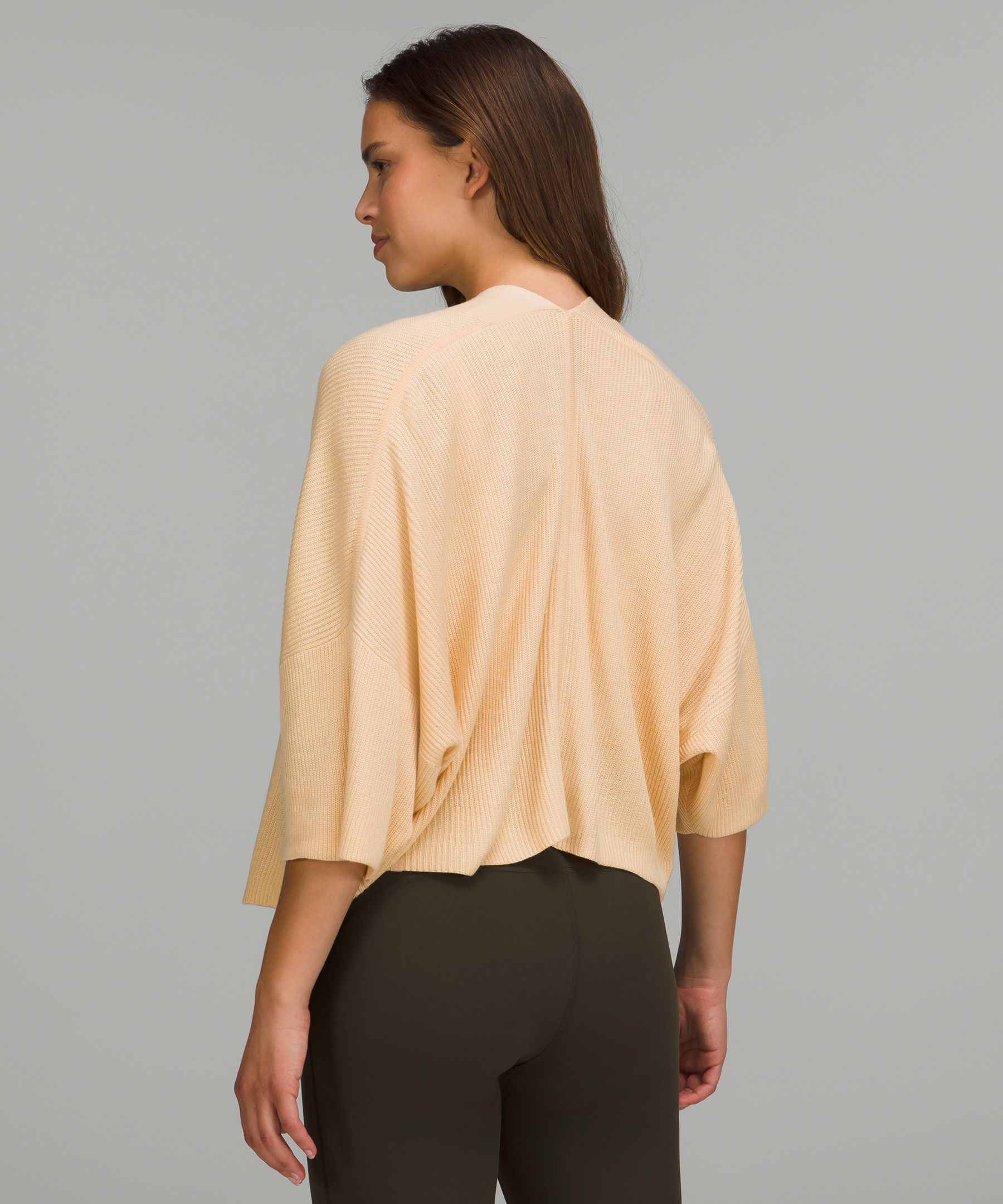 Lululemon Boxy Cashlu Knit Wrap. 2