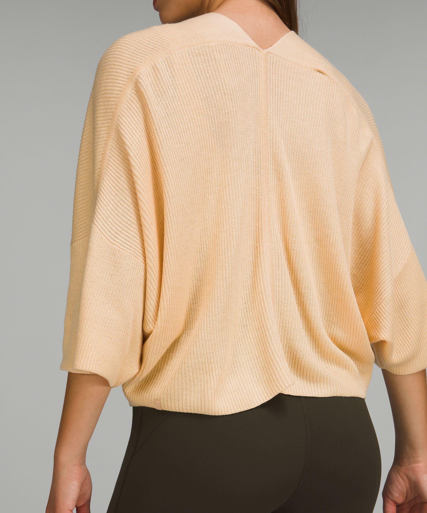 Lululemon Boxy Cashlu Knit Wrap. 4