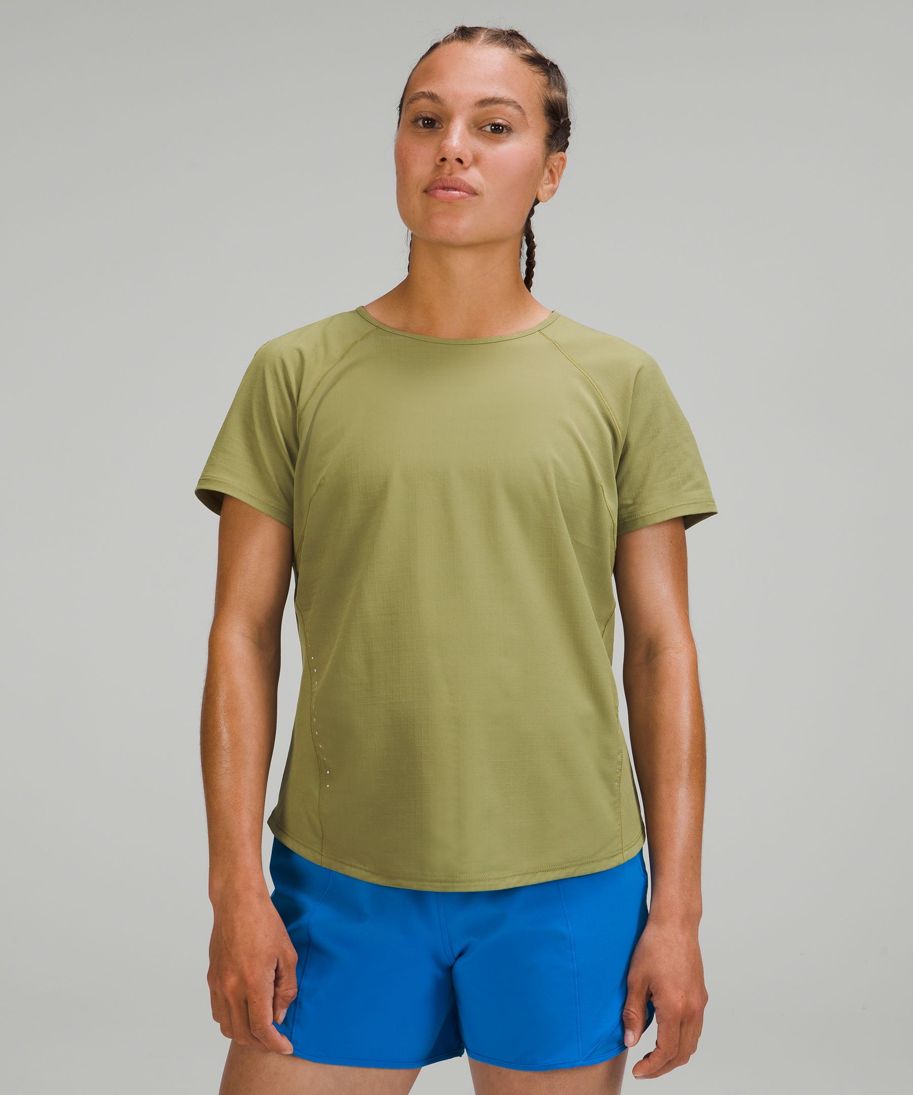 Lululemon Lightweight Stretch Run Short Sleeve Shirt - Orange Soda - lulu  fanatics