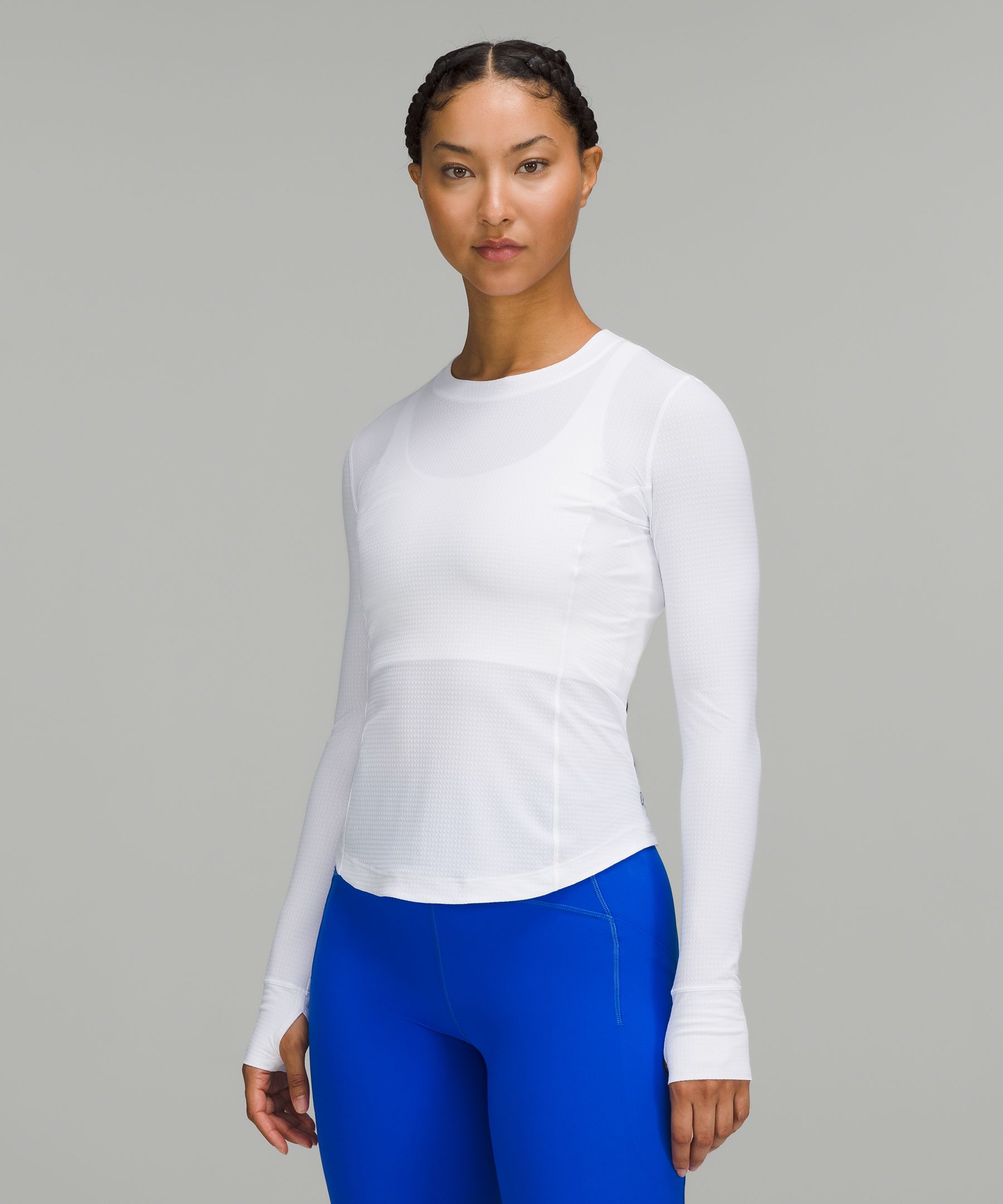 Lululemon Long Sleeve Mesh Panelled Training Long Sleeve Size 8