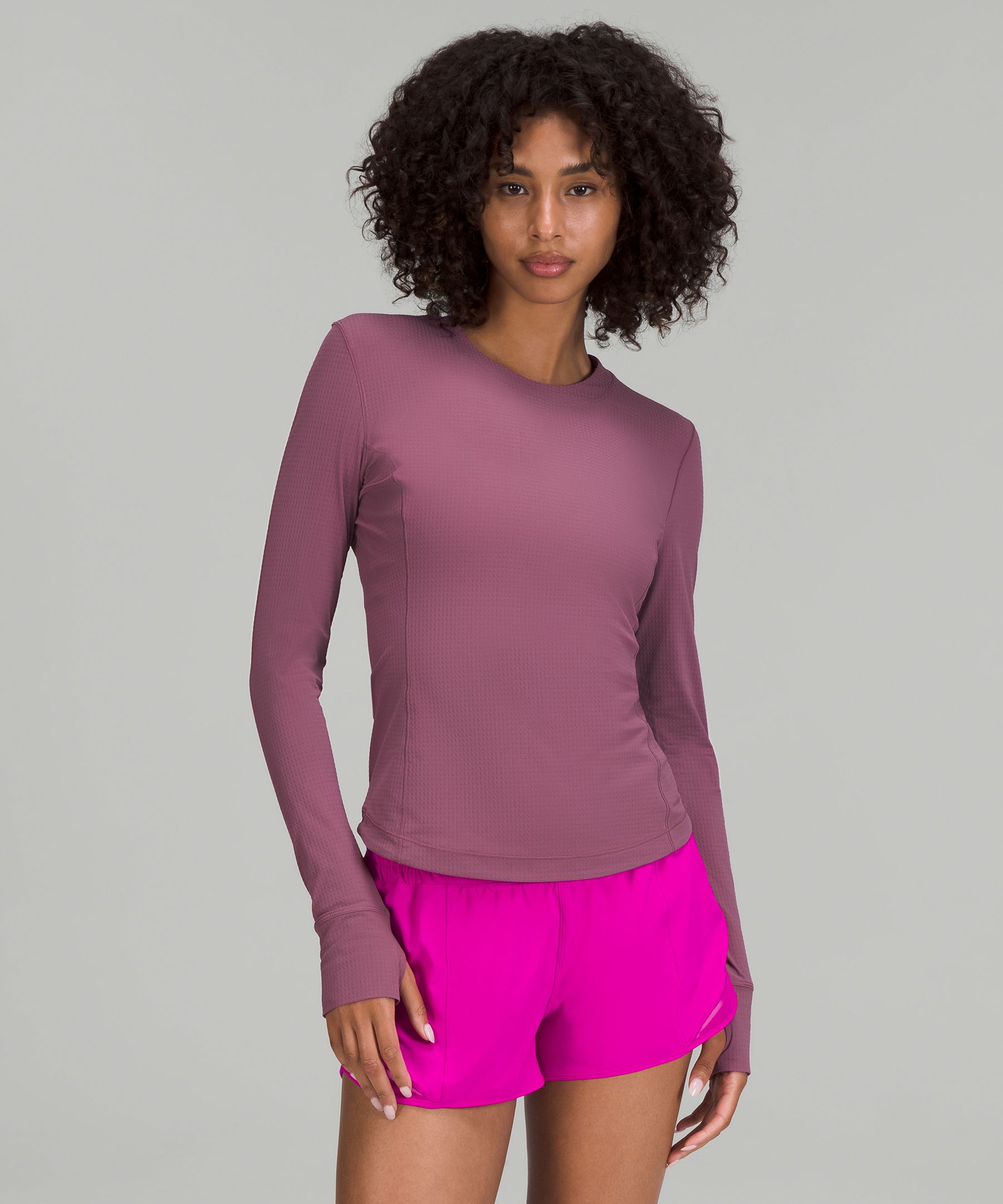 Ventilated Mesh-Back Running Long-Sleeve Shirt