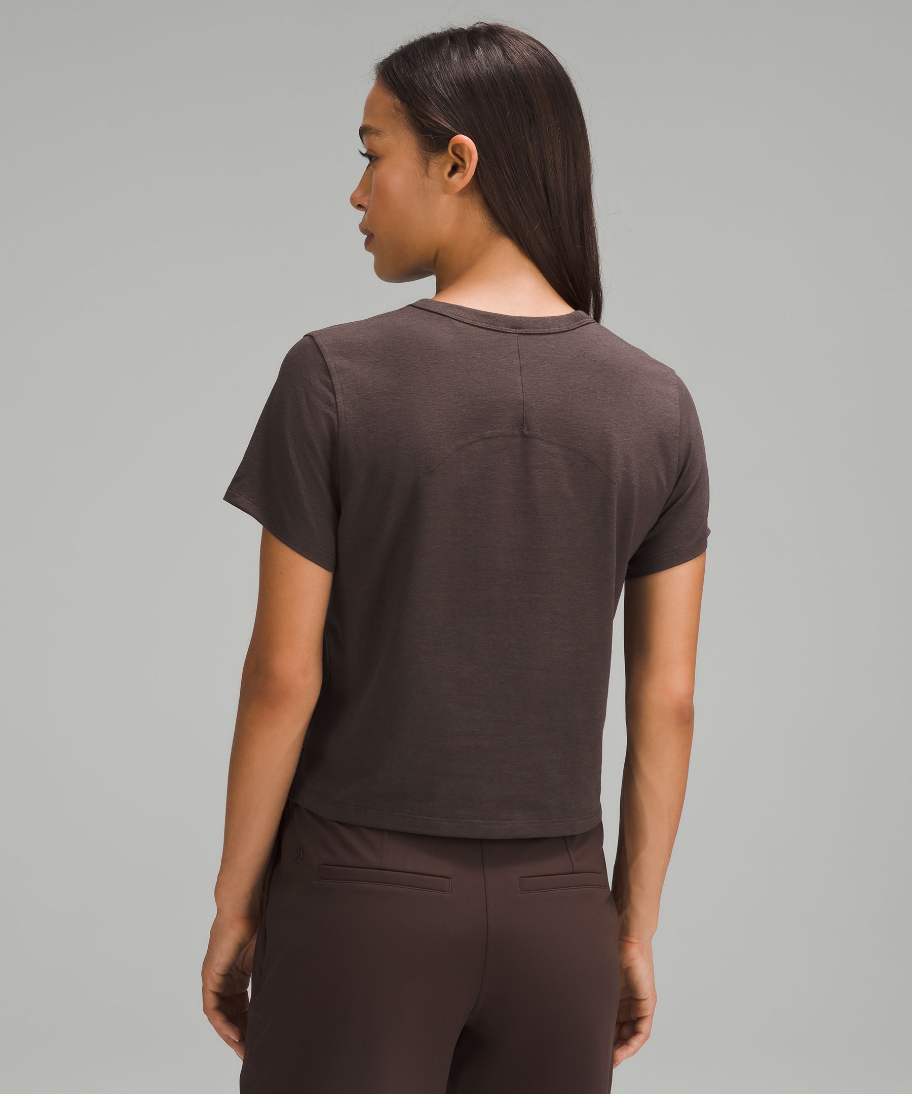Classic-Fit Cotton-Blend T-Shirt, Women's Short Sleeve Shirts & Tee's