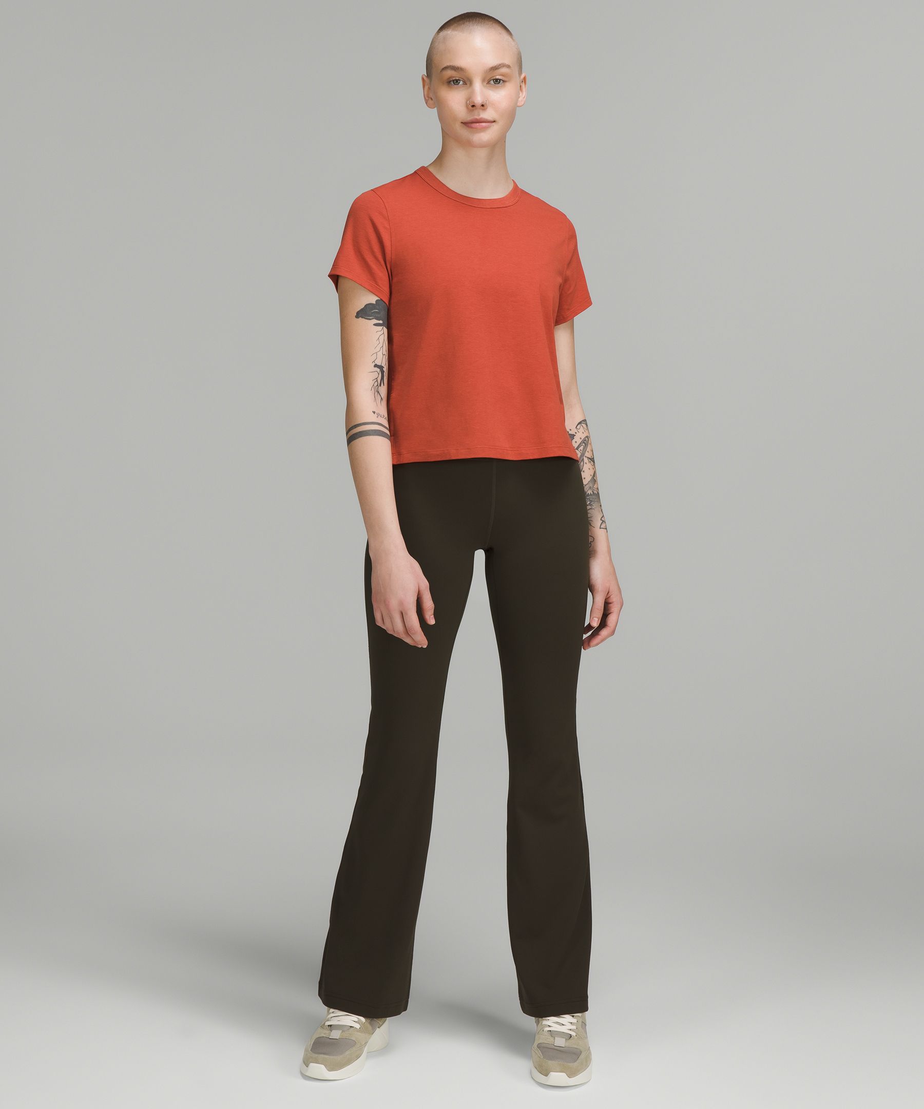 Women's Cropped Soft Cotton Live Free Shirt