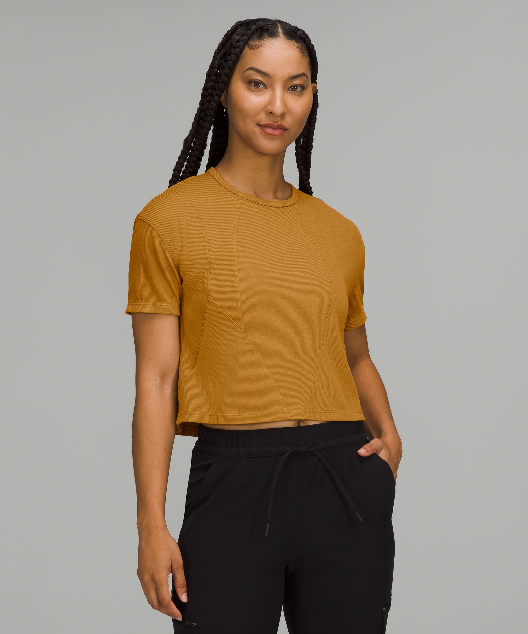 Ribbed Modal-Cotton T-Shirt | Tシャツ | Lululemon JP
