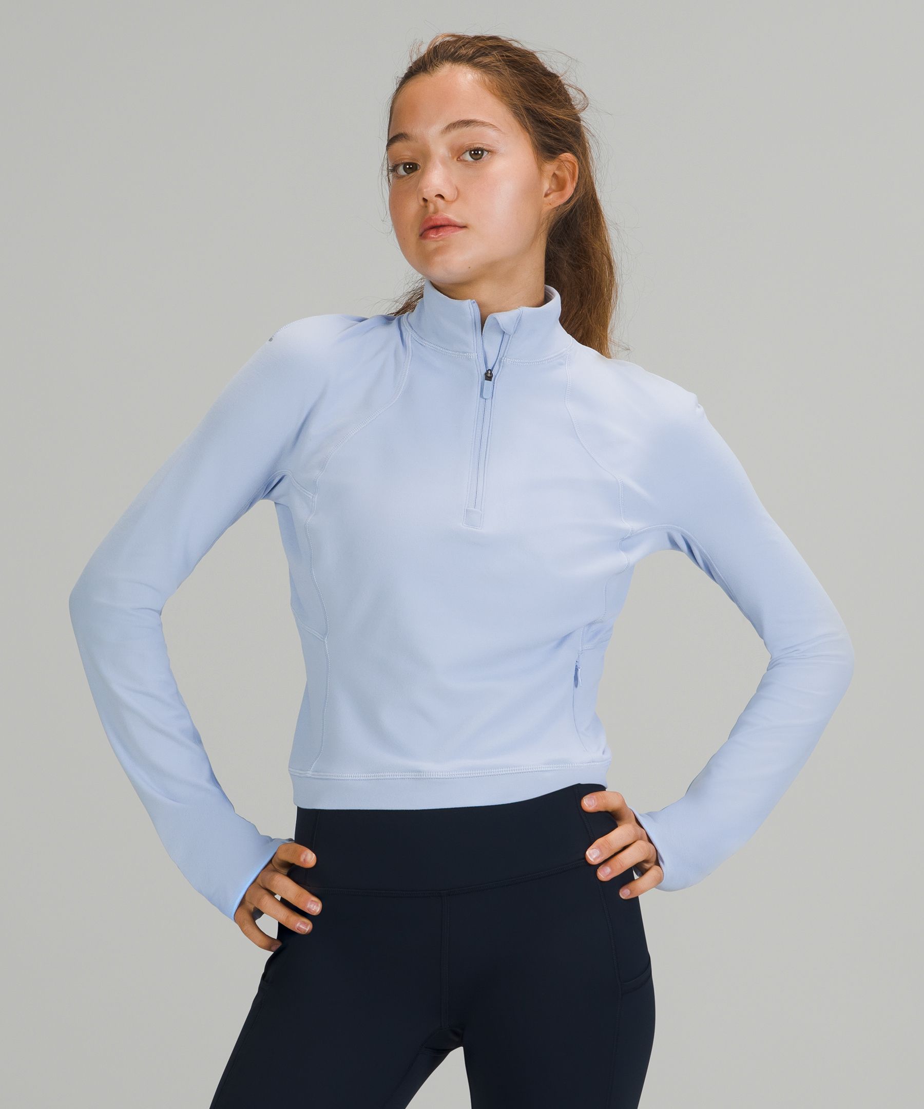 Lululemon Its Rulu Run Half Zip - Black - lulu fanatics