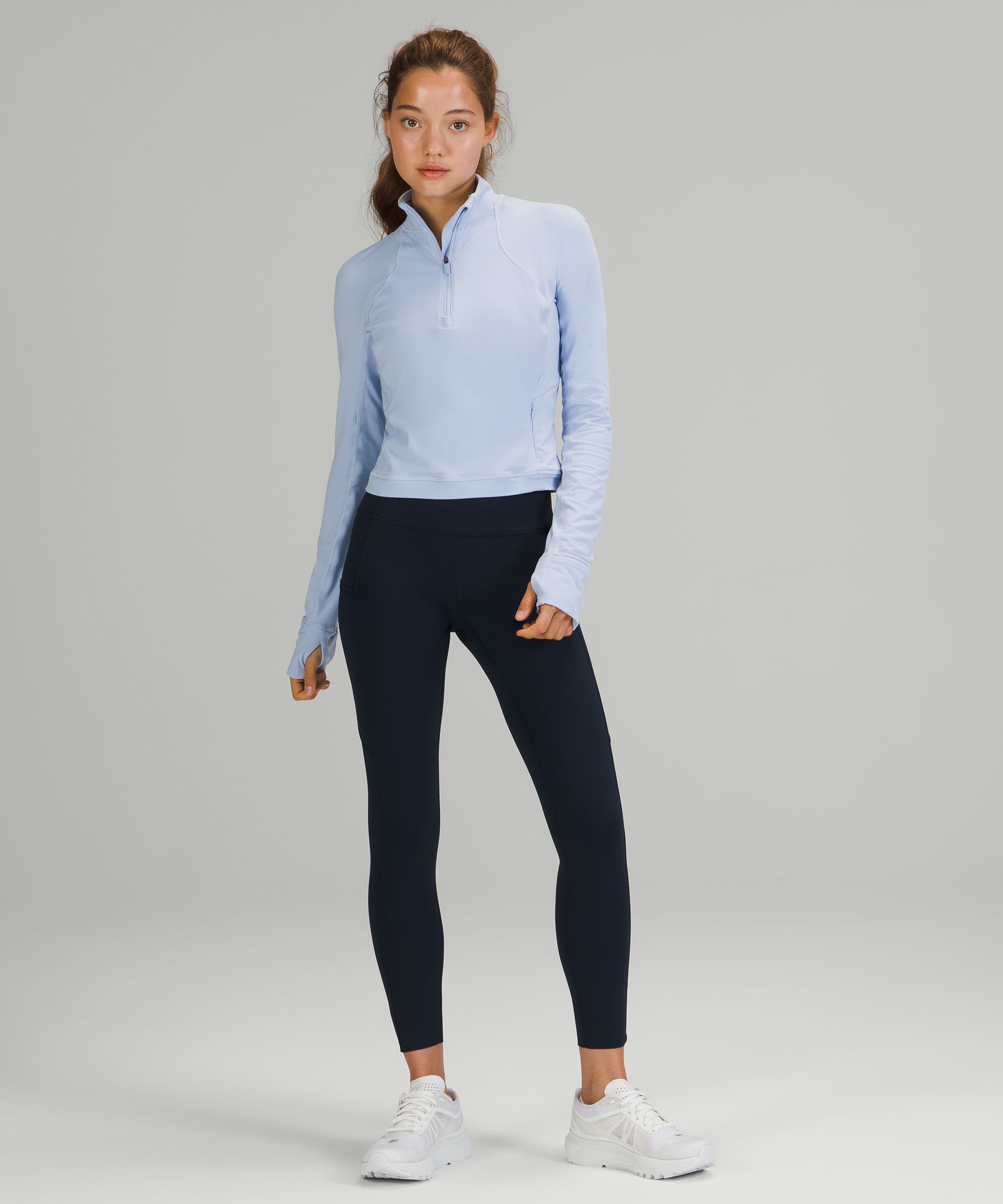 Lululemon Rulu Run Cropped Half Zip