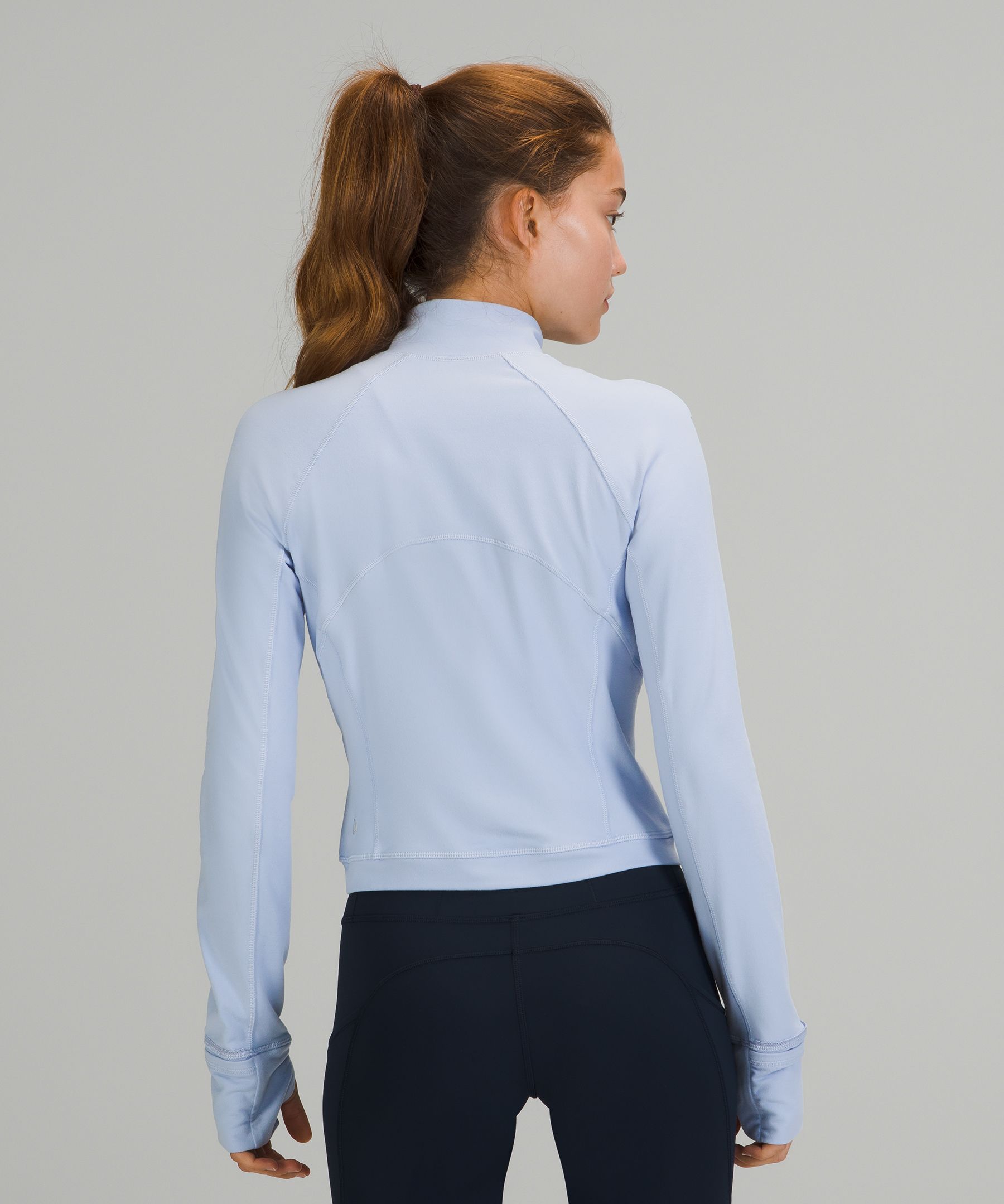 LULULEMON ITS RULU Run Cropped Half Zip Ribbed Size 12 £85.18 - PicClick UK