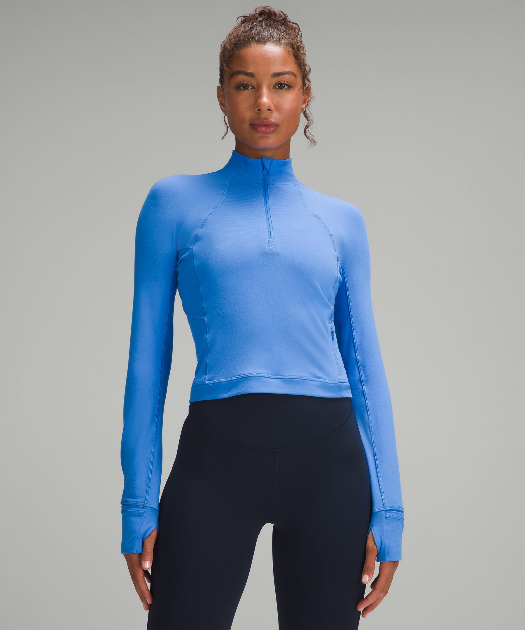 It's Rulu Run Cropped Half Zip