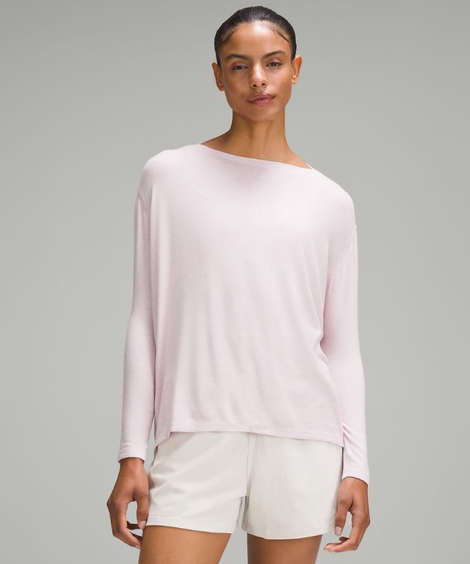 Back in Action Long-Sleeve Ribbed Shirt