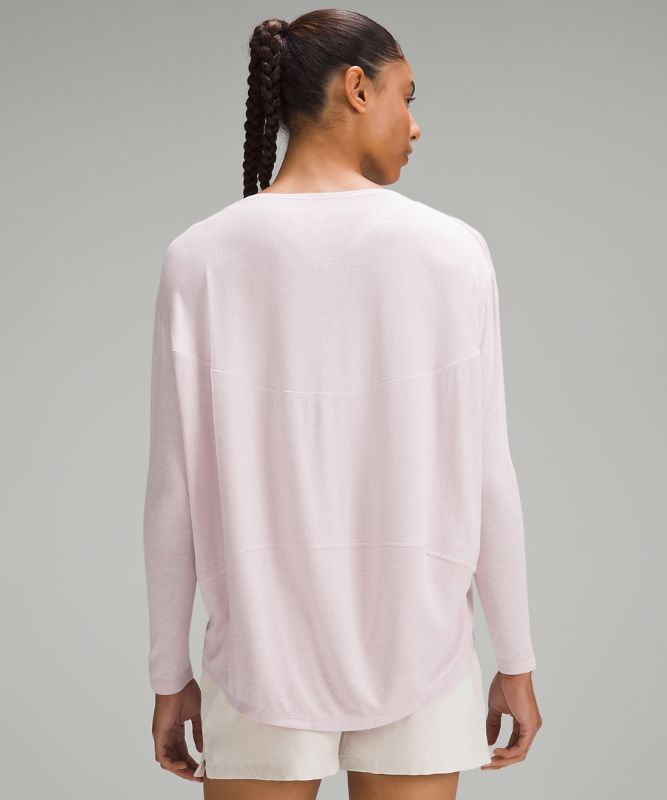 Back in Action Long-Sleeve Ribbed Shirt