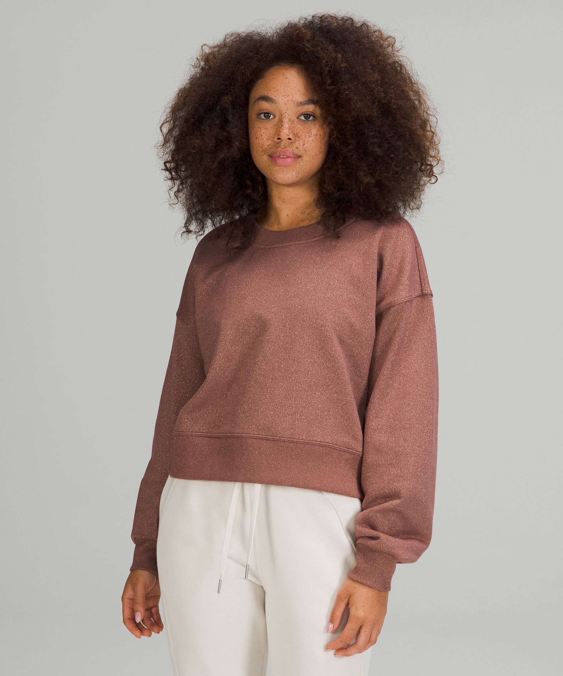 Lululemon Perfectly Oversized Cropped Crew Softstreme