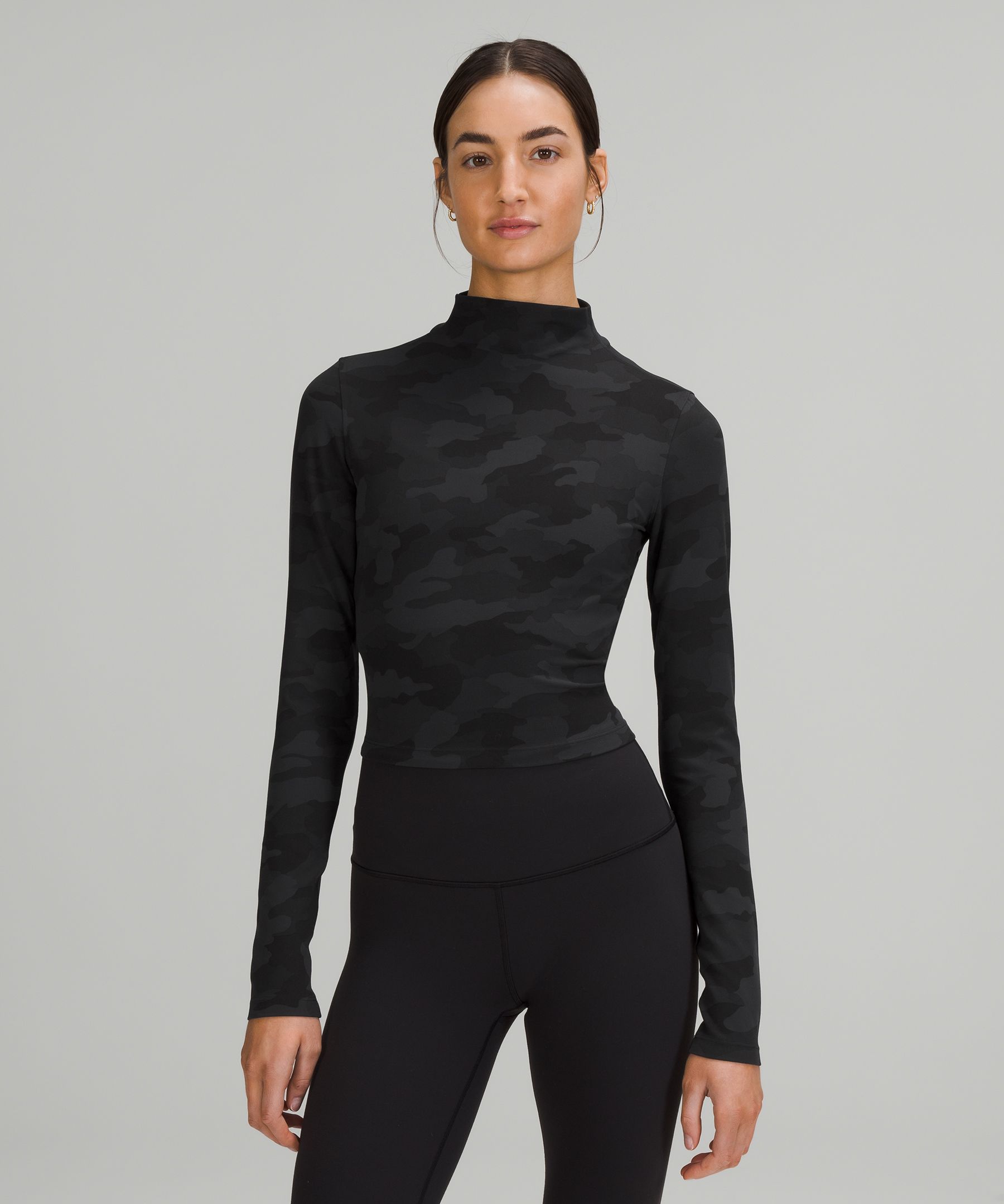 Lululemon All Aligned Mock Neck Long Sleeve Nulu Outlet Factory