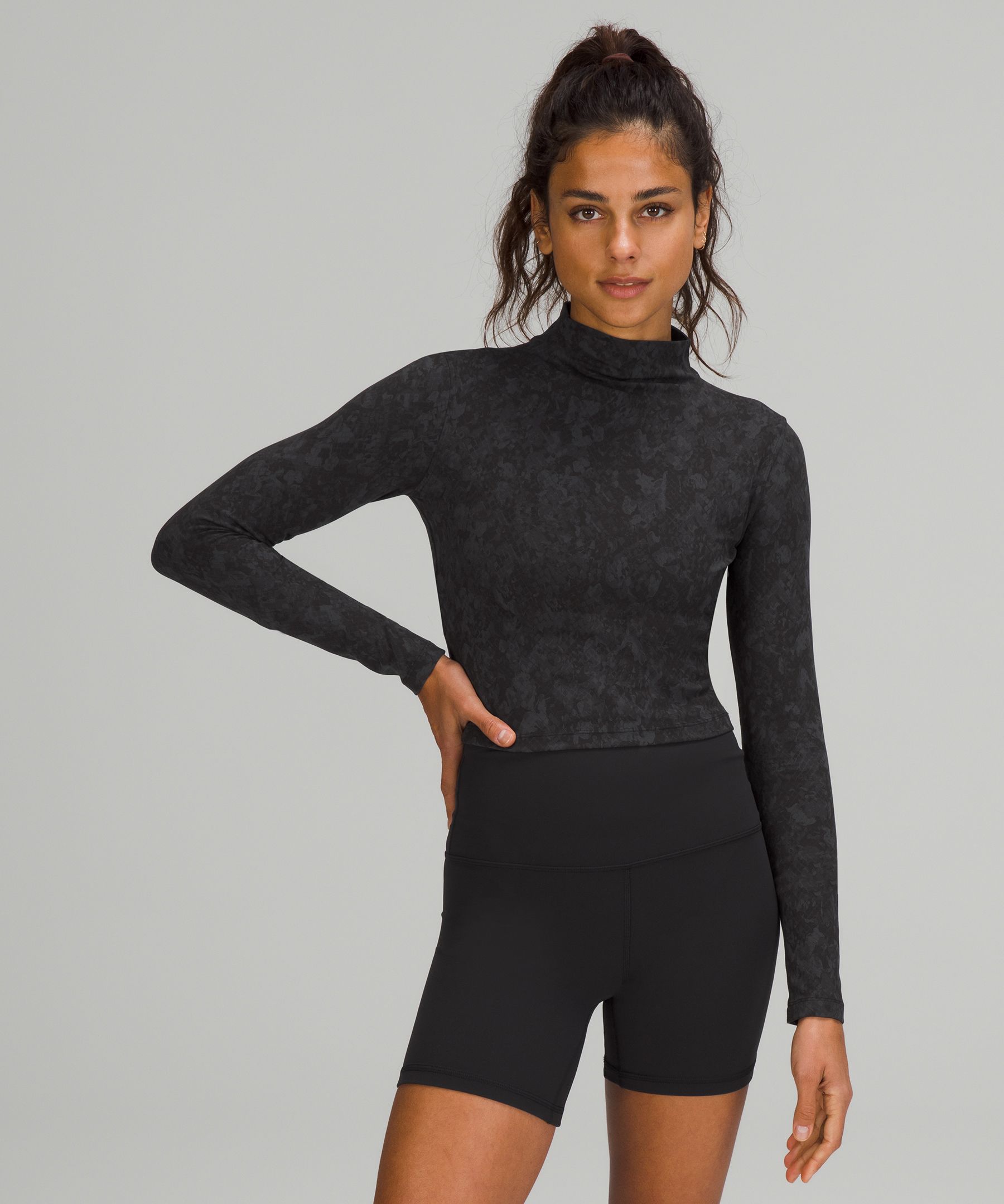 Lululemon All Aligned Mock Neck Long Sleeve Nulu Outlet Factory