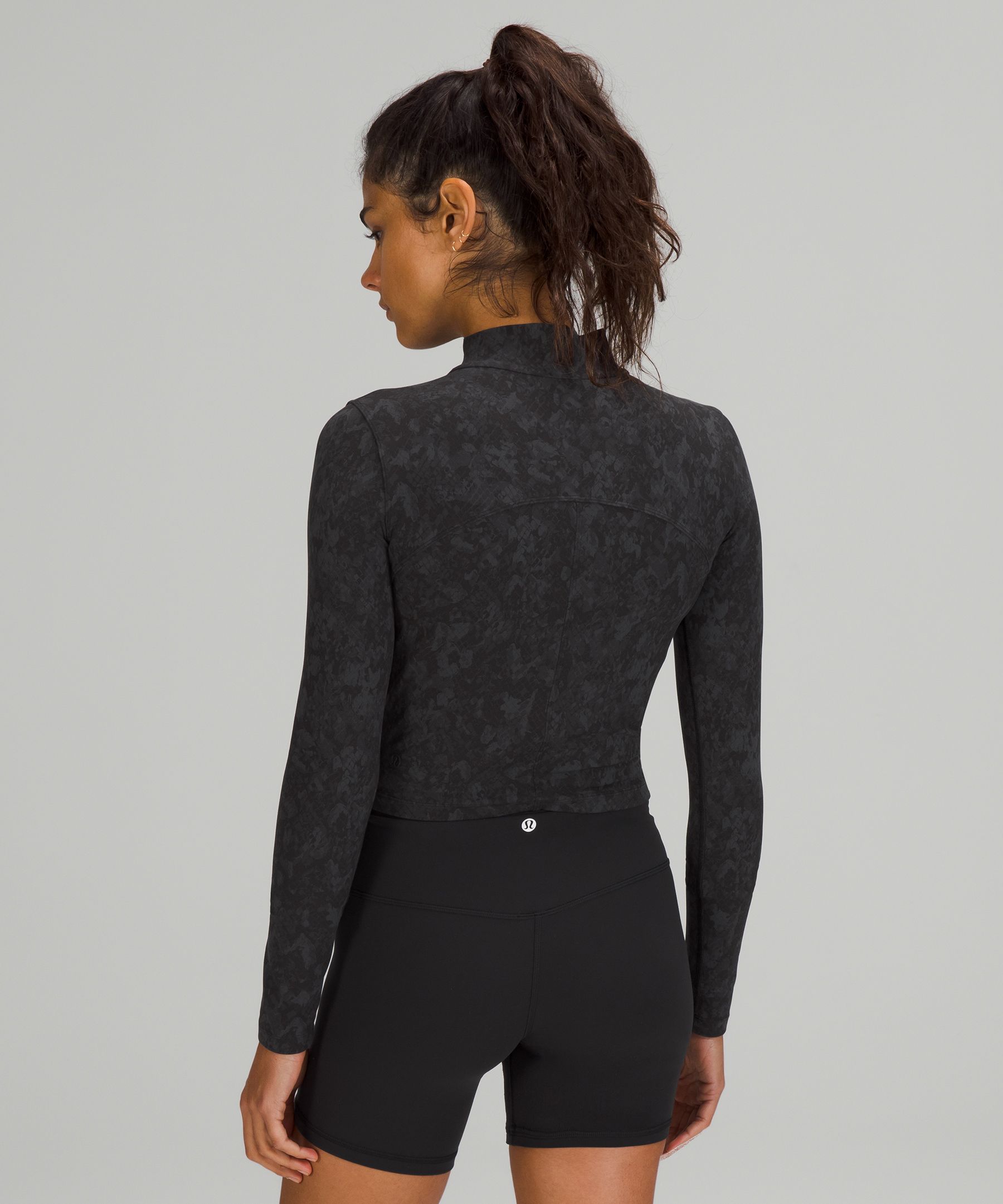 Lululemon All Aligned Mock Neck Long Sleeve - Black - lulu fanatics