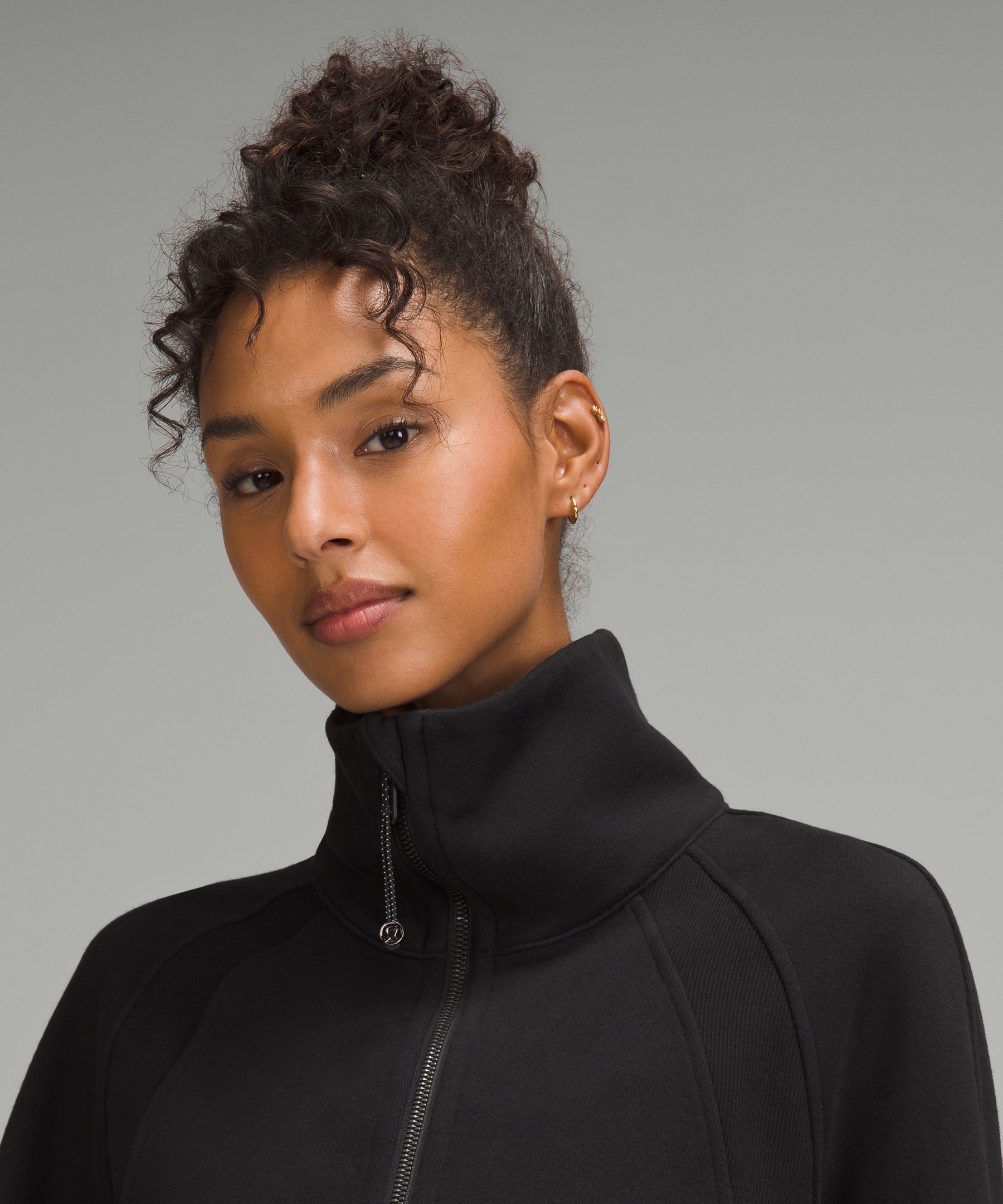 Scuba Oversized Funnel-Neck Half Zip