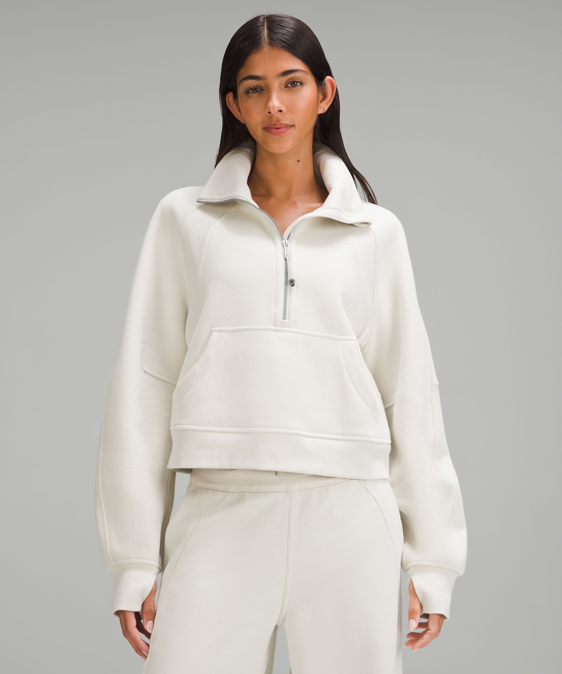 Scuba Oversized Funnel-Neck Half Zip