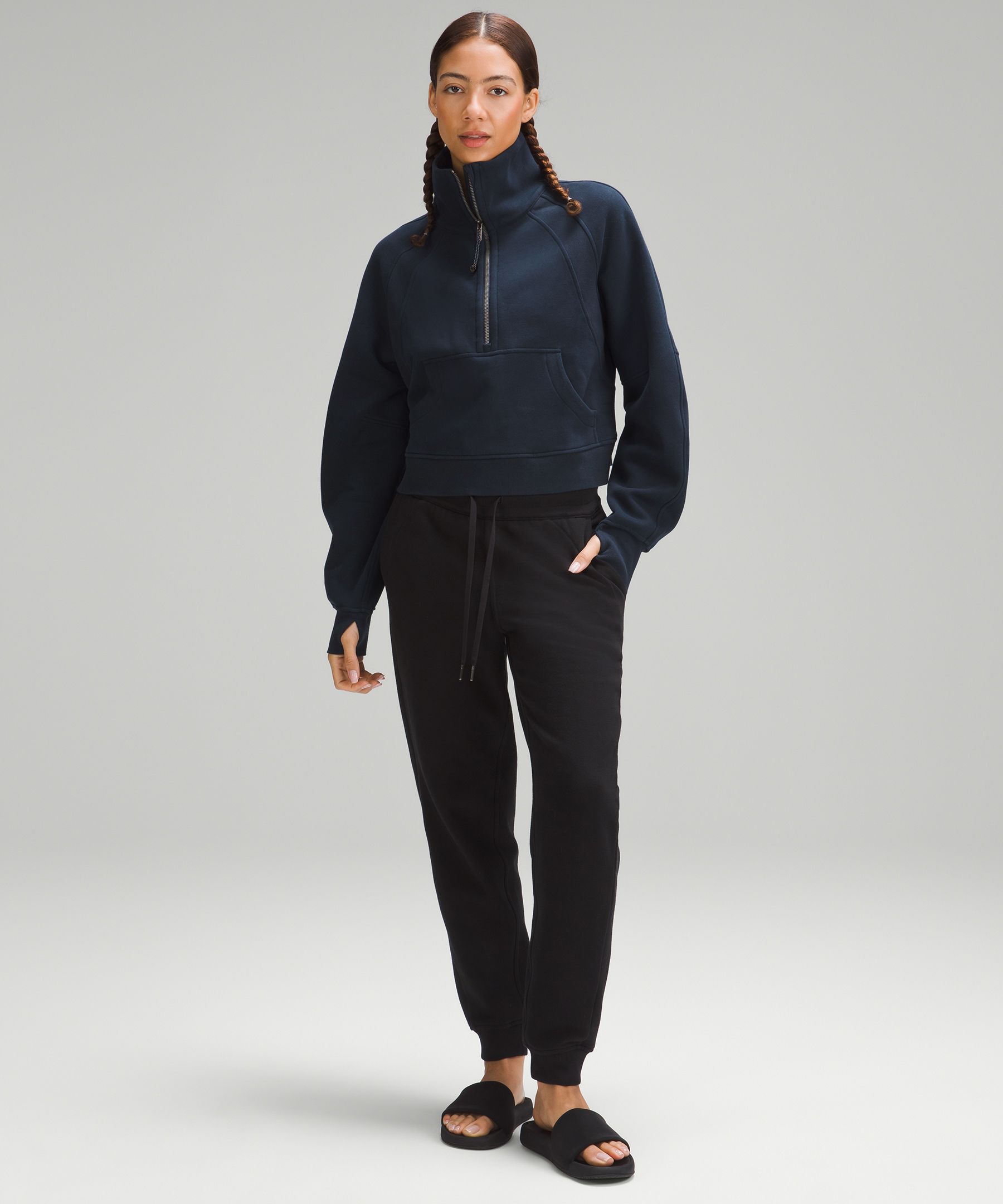 Scuba Oversized Funnel-Neck Half Zip