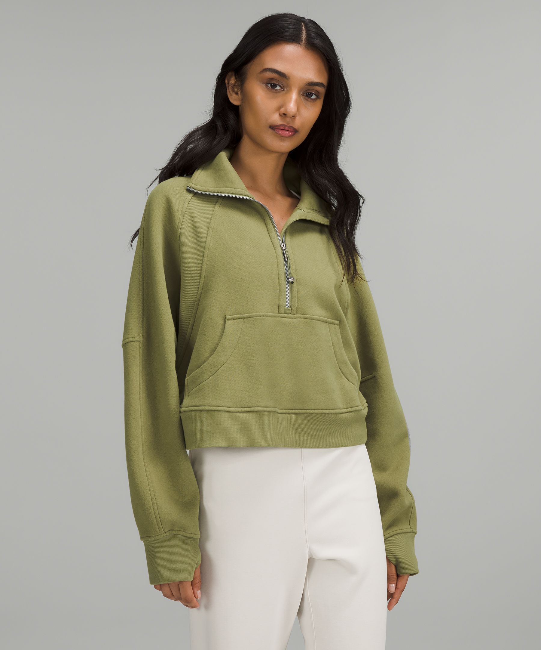 Scuba Oversized Funnel Neck Half-Zip