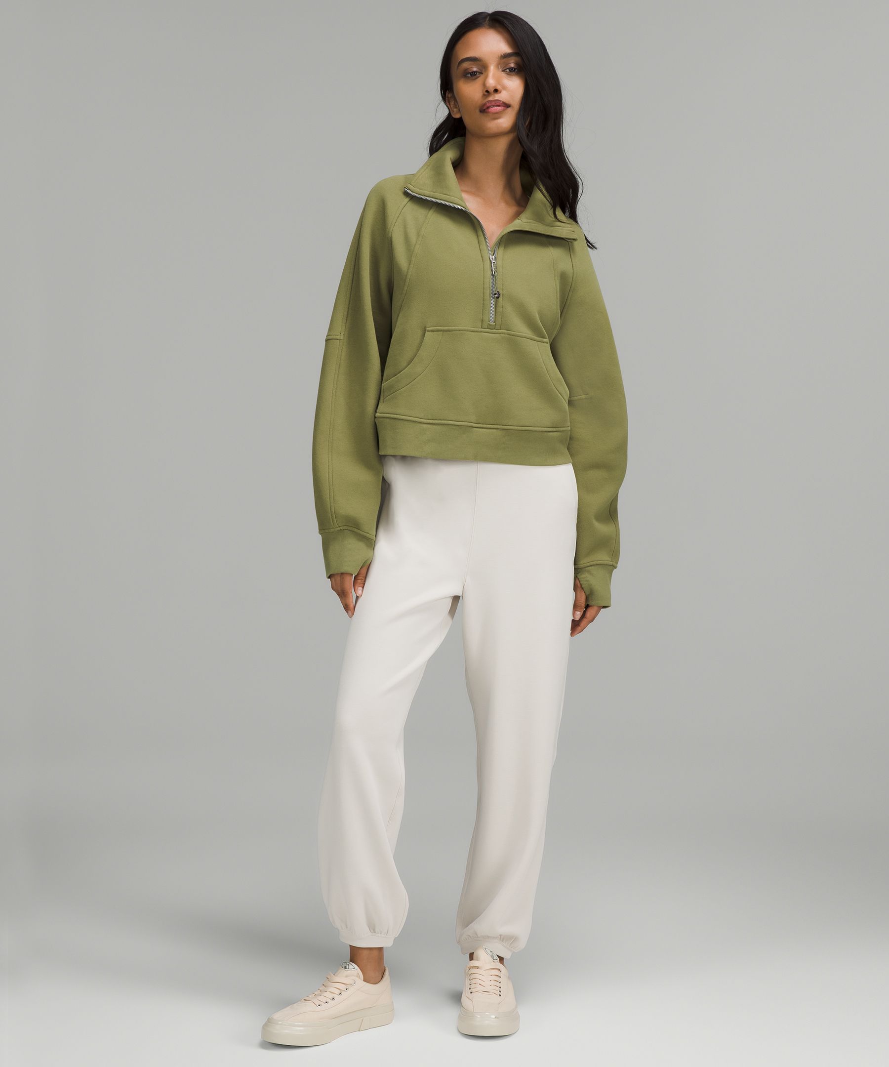 Scuba Oversized Funnel Neck Half-Zip