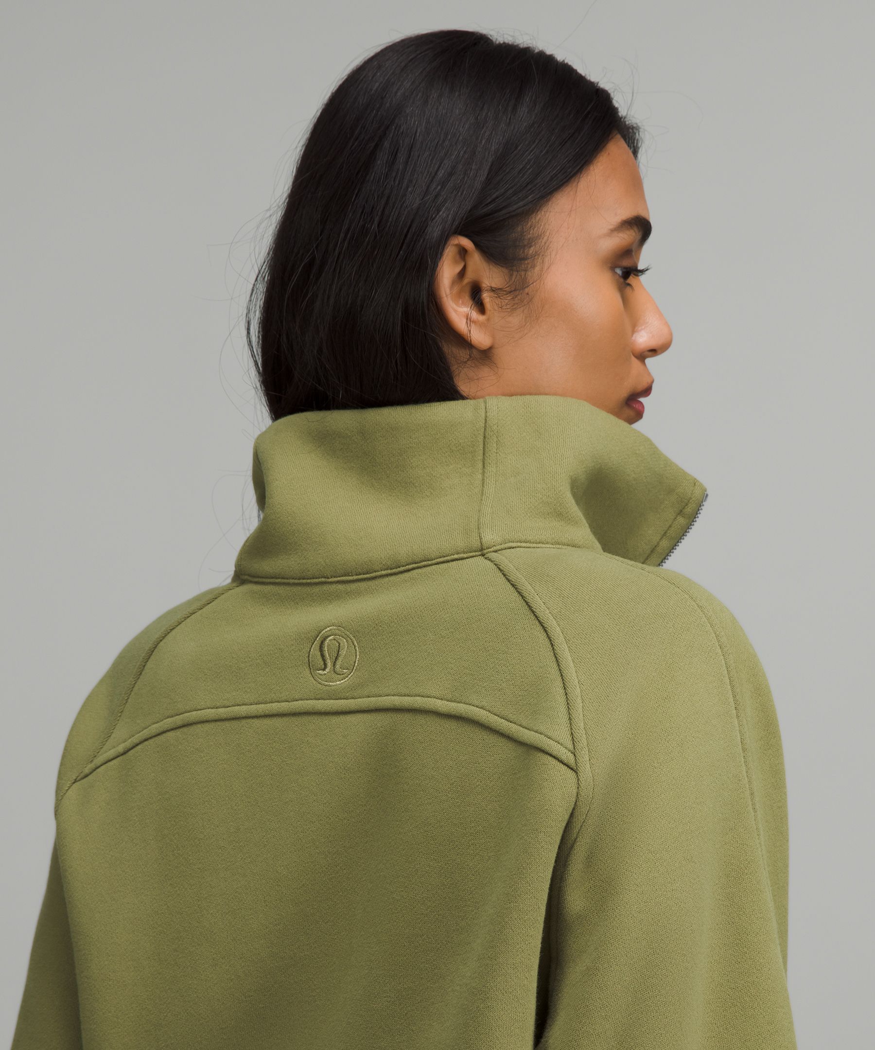 lululemon athletica Scuba Oversized Funnel-neck Half Zip Long in Green