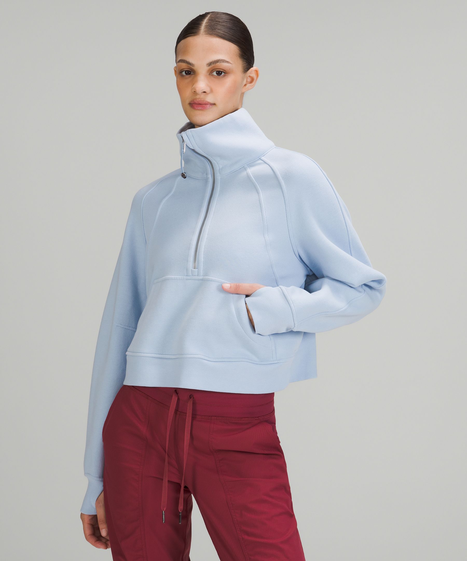 Scuba Oversized Funnel-Neck Half Zip | Women's Hoodies u0026 Sweatshirts |  lululemon