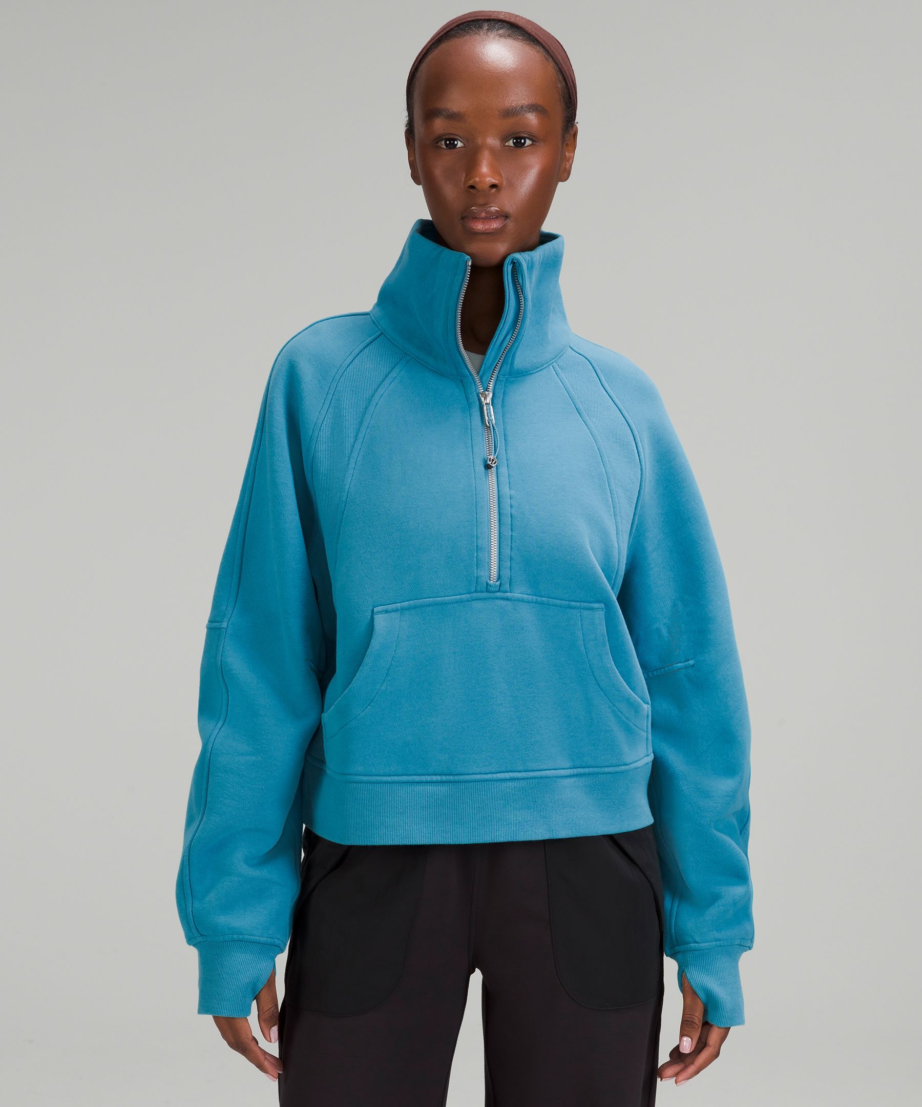 Scuba Oversized Funnel-Neck Half Zip