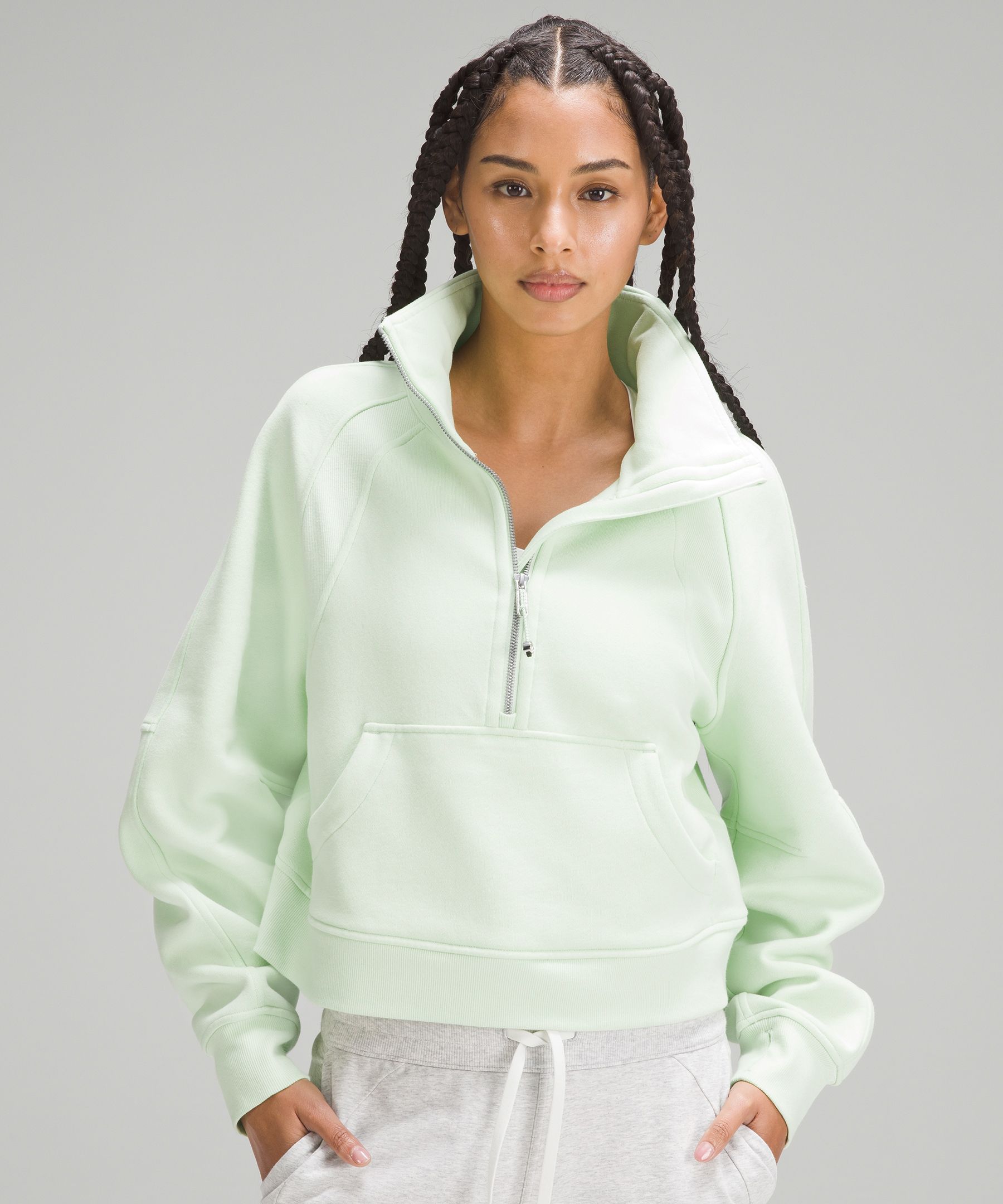 Lululemon Scuba Oversized Funnel Neck Half-Zip - Water Drop - lulu