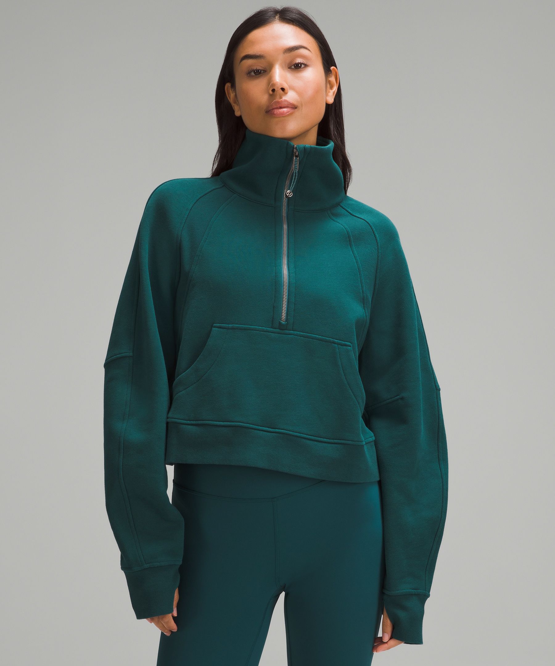 Scuba Oversized Funnel-Neck Half Zip