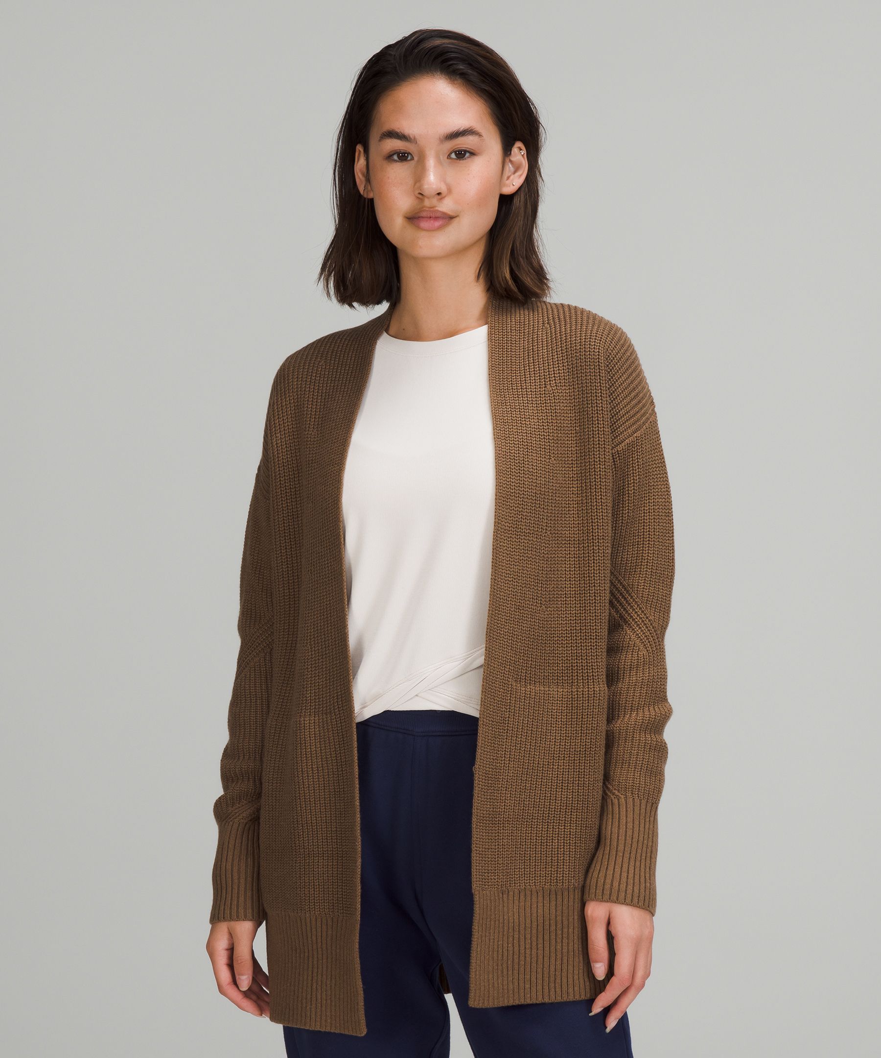 Sweatshirt wrap cardigan sale