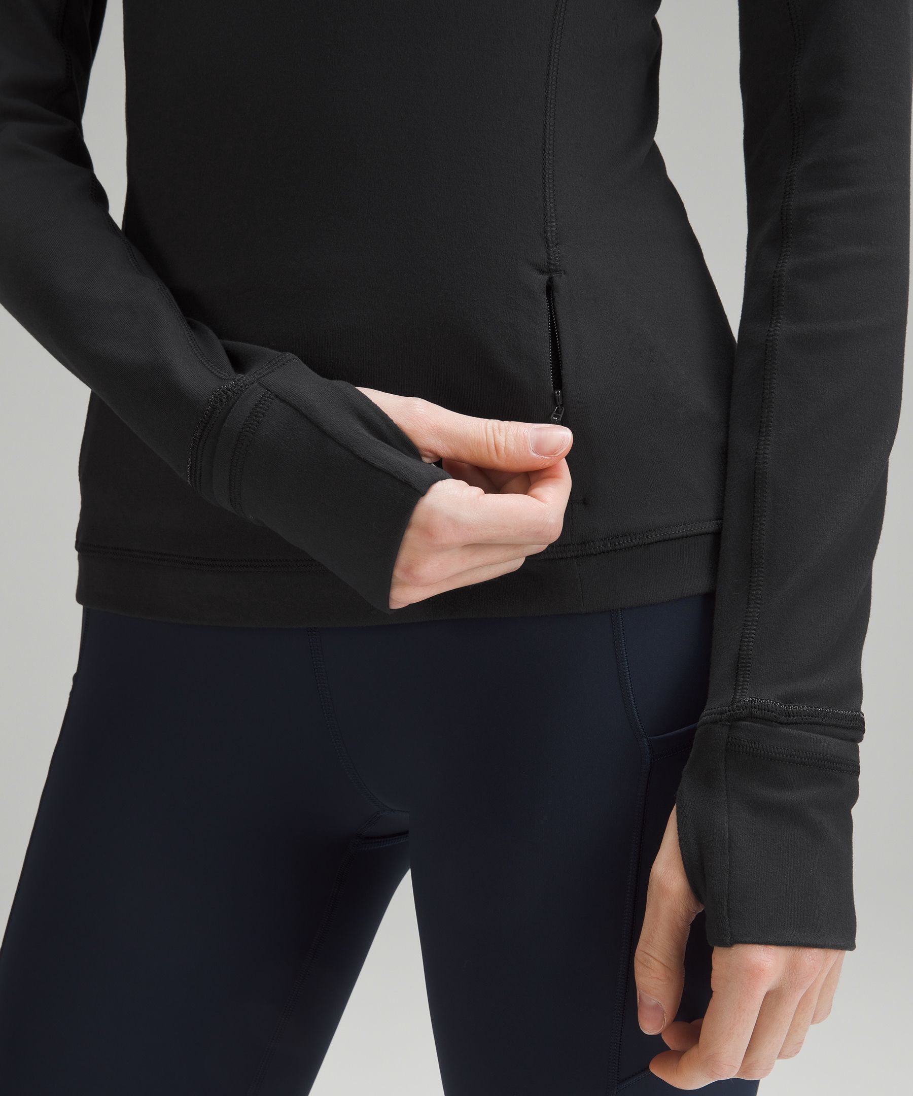 LULULEMON Long Sleeve HOODED Women's Active Wear Size 4 Black