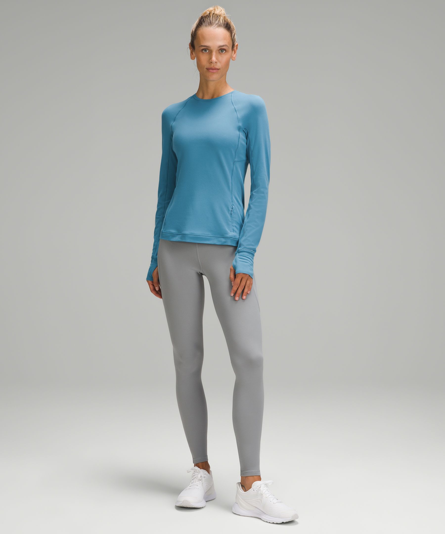 Lululemon Its Rulu Run Long-Sleeve Shirt - Rhino Grey - lulu fanatics