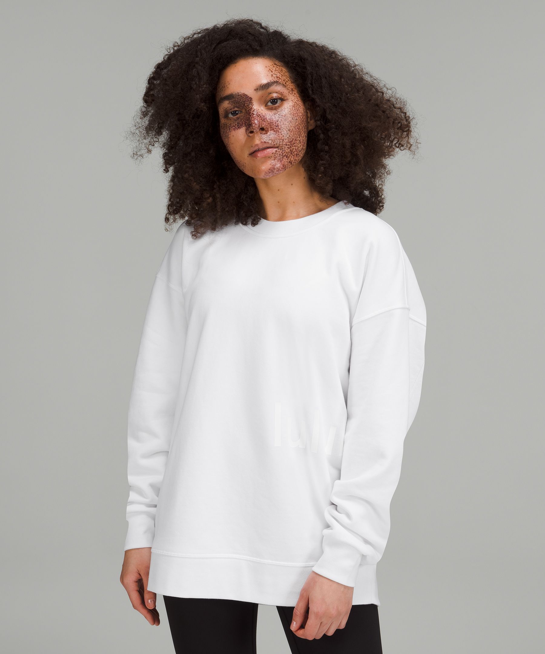 Lululemon Perfectly Oversized Crew In White | ModeSens