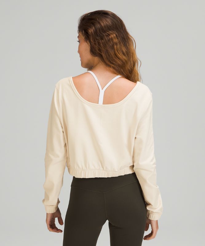 Square Neck Cropped Pullover