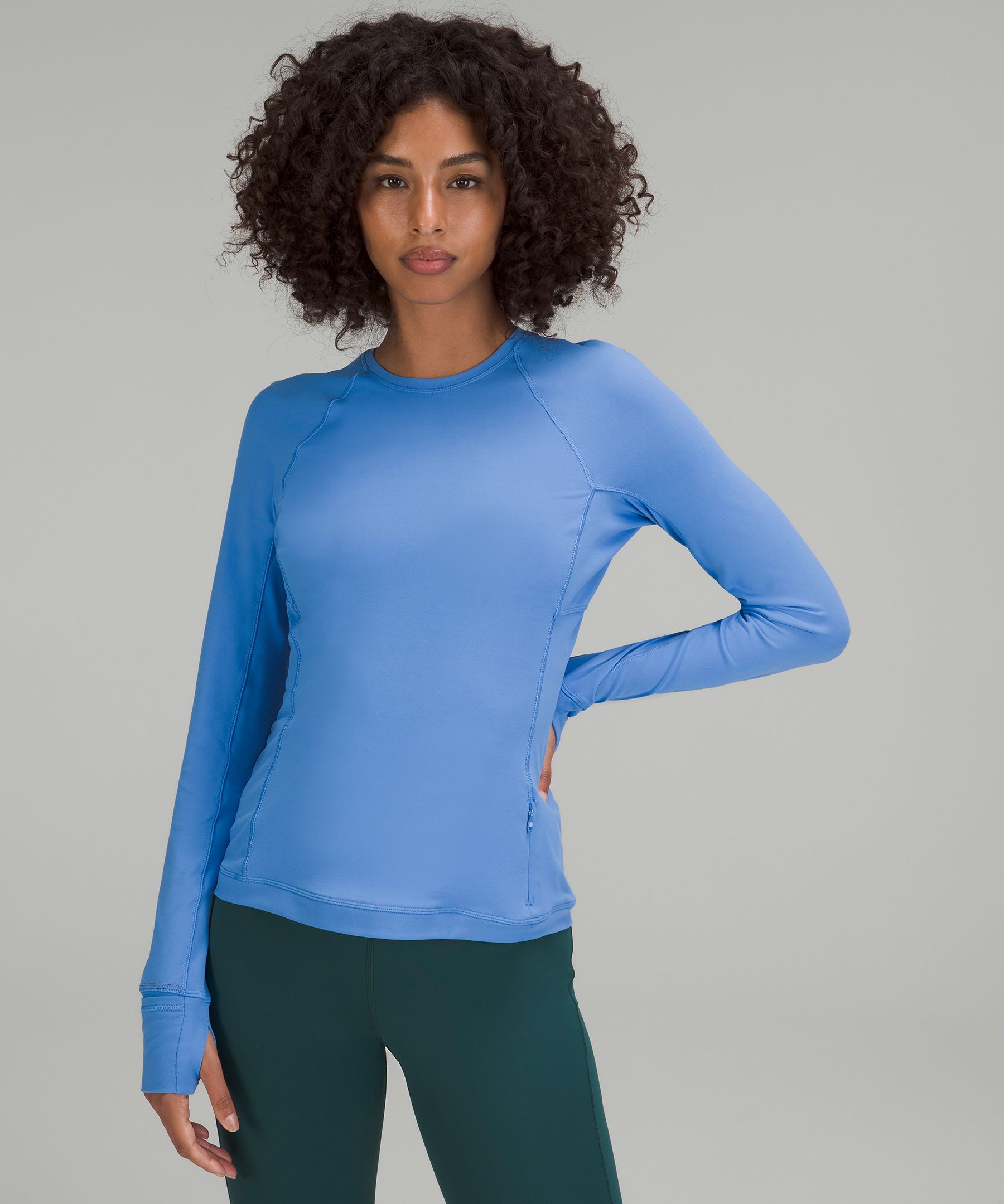 Lululemon Its Rulu Run Long Sleeve Shirt Data Rush Mini Jacquard