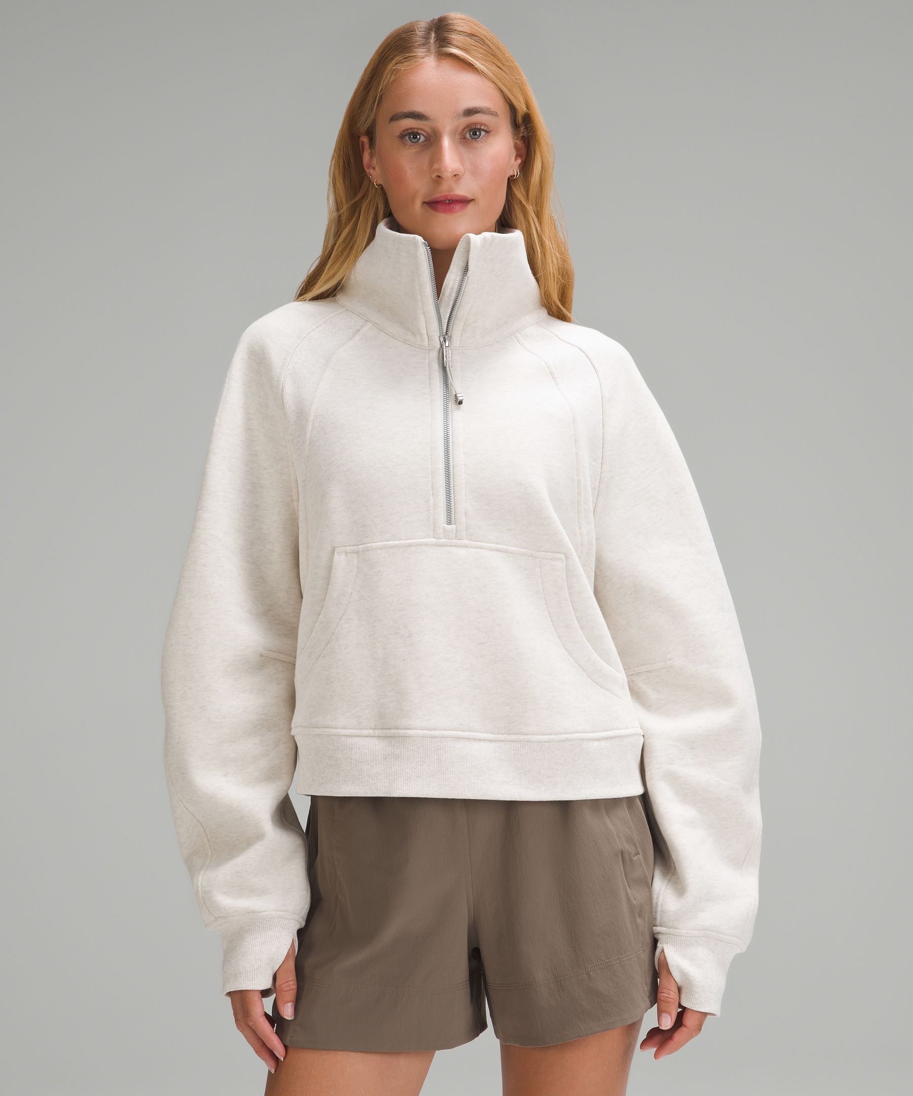 LULULEMON Scuba Half-Zip cotton-blend hoodie