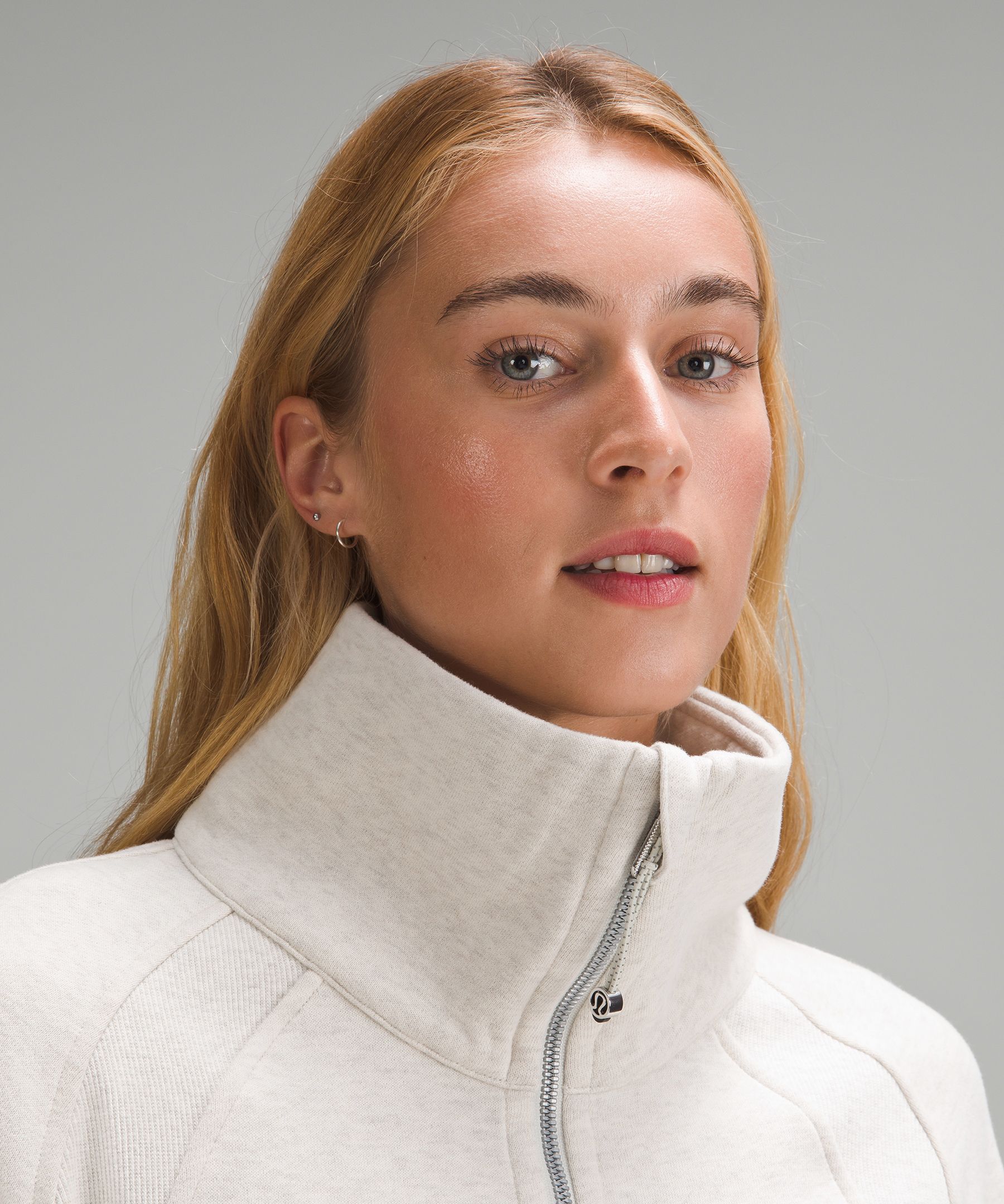 Scuba Oversized Funnel-Neck Half Zip | Women's Hoodies