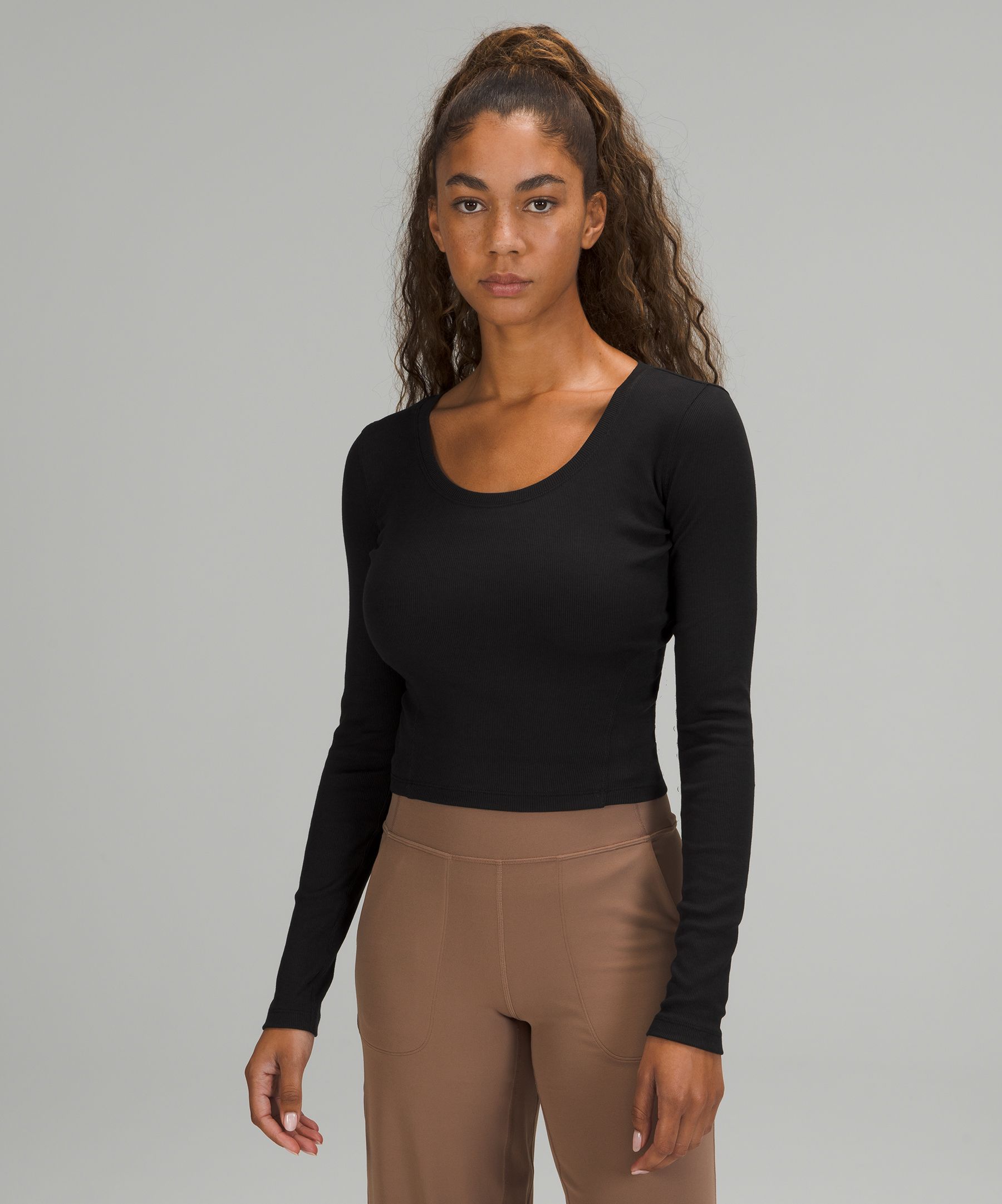 Comfortlux long-sleeved T-shirt with open back