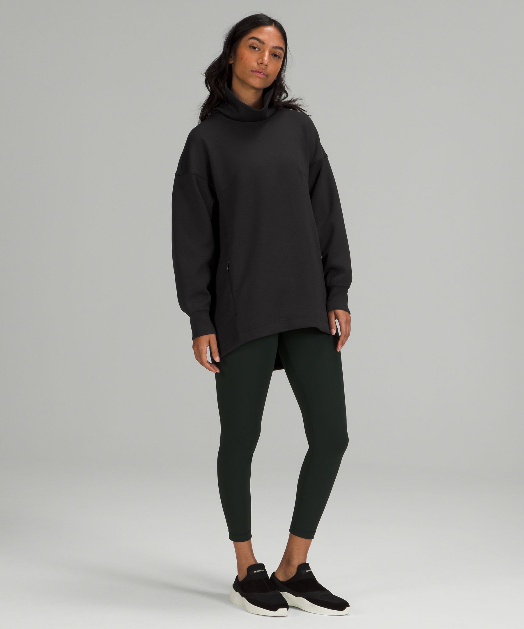 Modal-Blend Turtleneck Tunic  Women's Hoodies & Sweatshirts